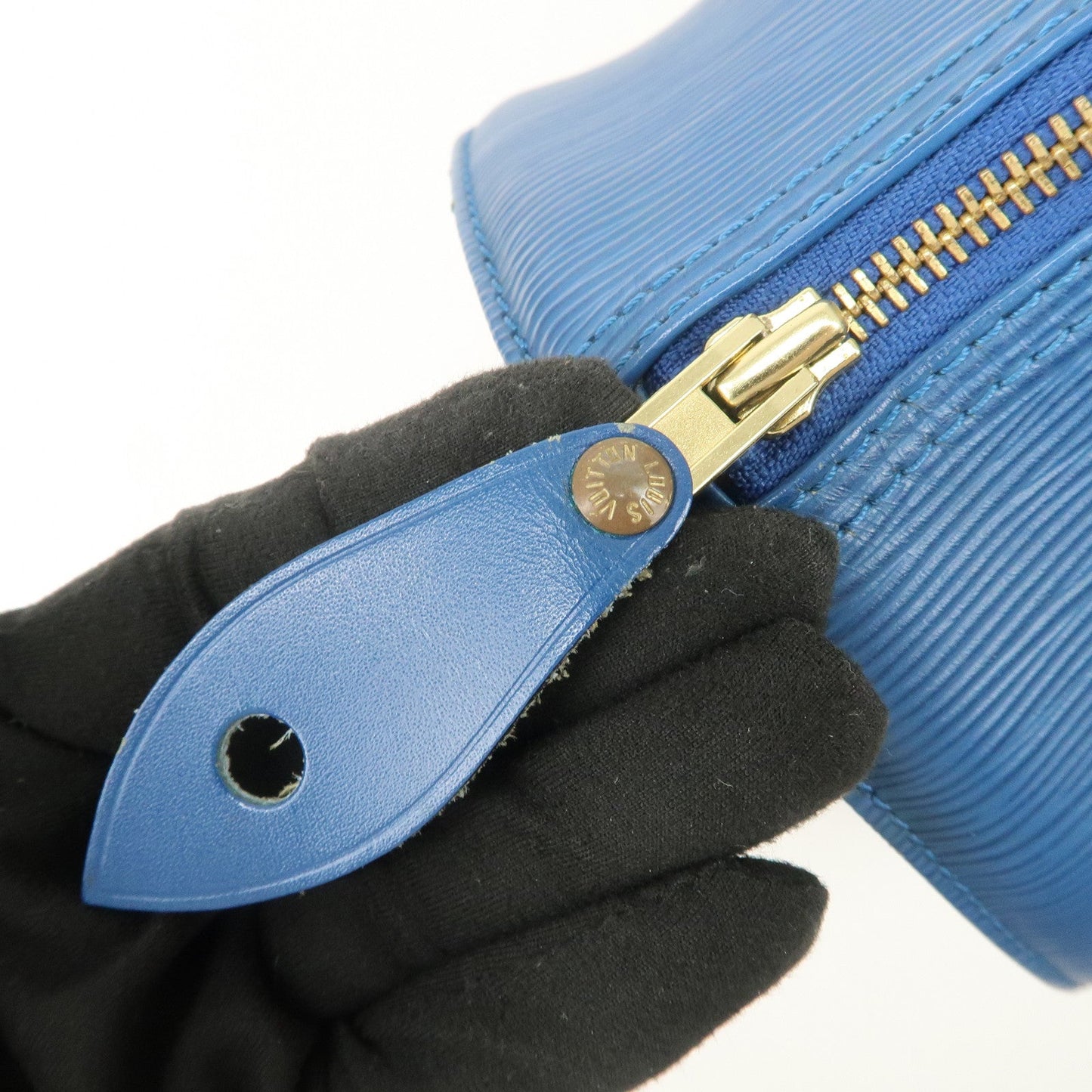 Louis Vuitton Epi Speedy 30 Hand Bag Boston Bag Toledo Blue M43005【Pre-order】