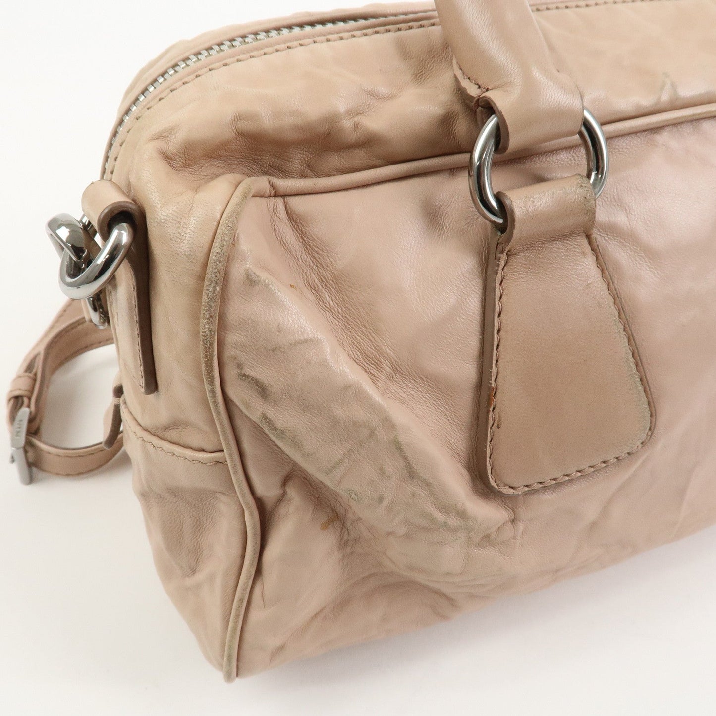 Prada Nappa Leather 2Way Bag Hand Bag Shoulder Bag Light Pink【Pre-order】