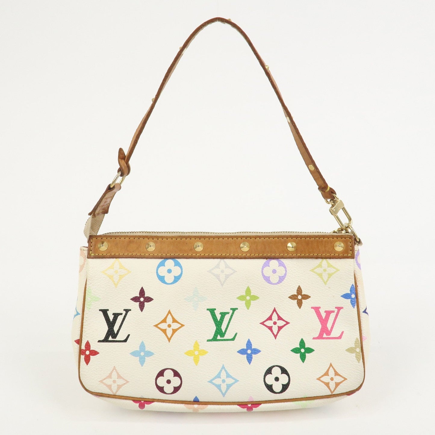 Louis Vuitton Monogram Multicolor Pochette Accessoires Blanc M92649【Pre-order】