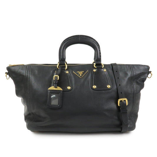 Prada Triangle Logo Leather 2 Way Bag Hand Bag Shoulder Bag BL0685【Pre-order】