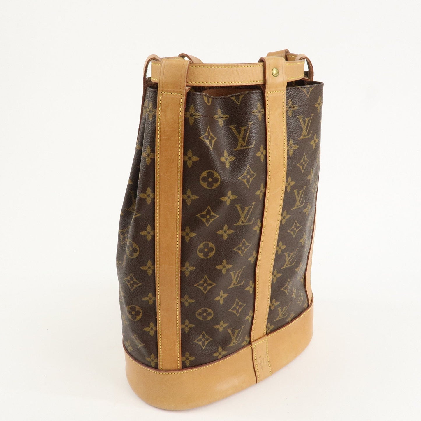 Louis Vuitton Monogram Randonnee PM Laundry Bag Brown M42243 Used【Pre-order】