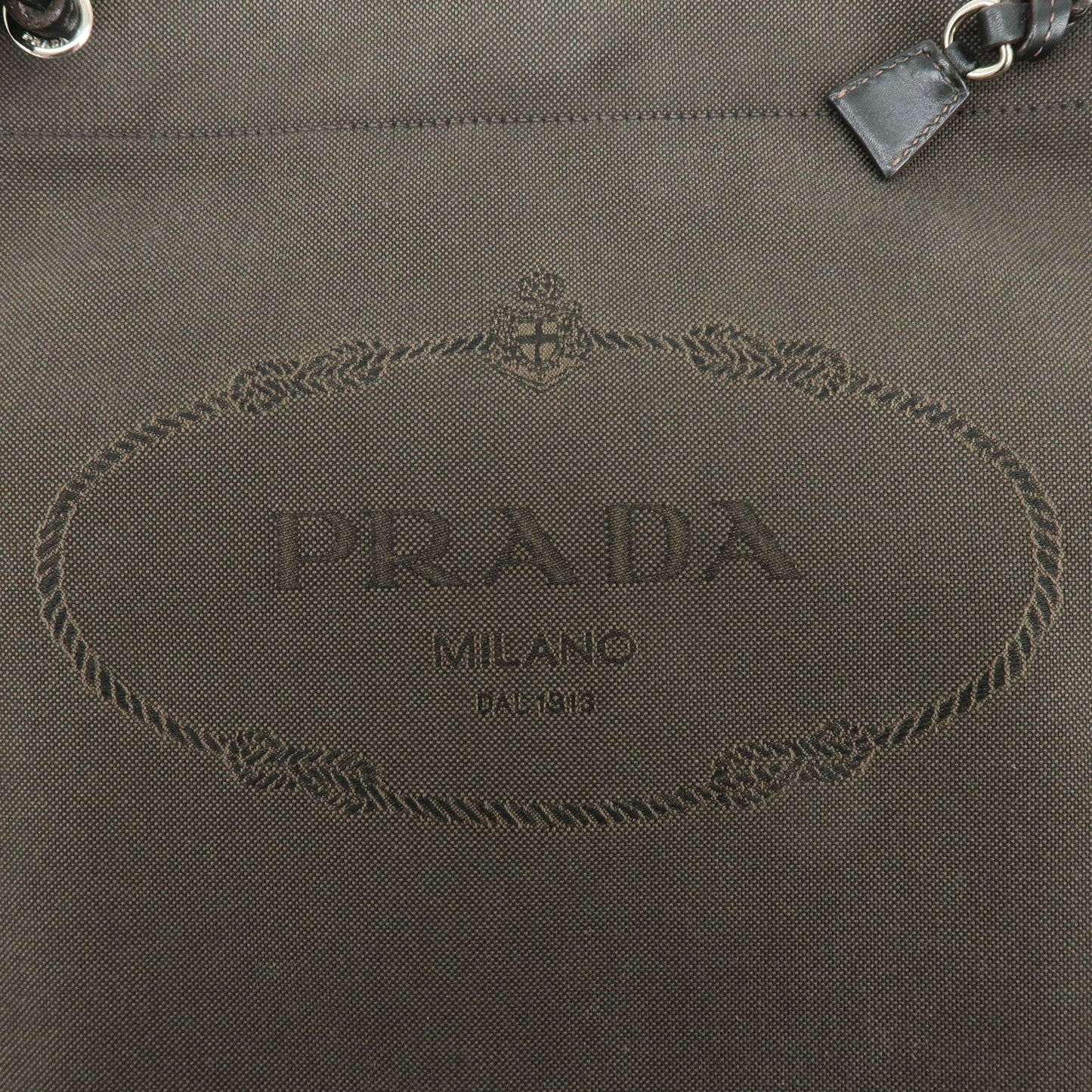 Prada Logo Jacquard Leather Shoulder Bag Crossbody Bag Dark Brown【Pre-order】