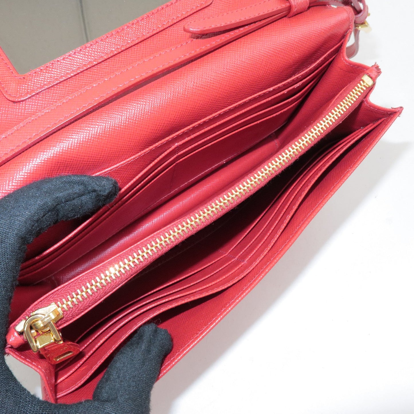 Prada Saffiano Leather Shoulder Bag Crossbody Bag Red 1M1361【Pre-order】