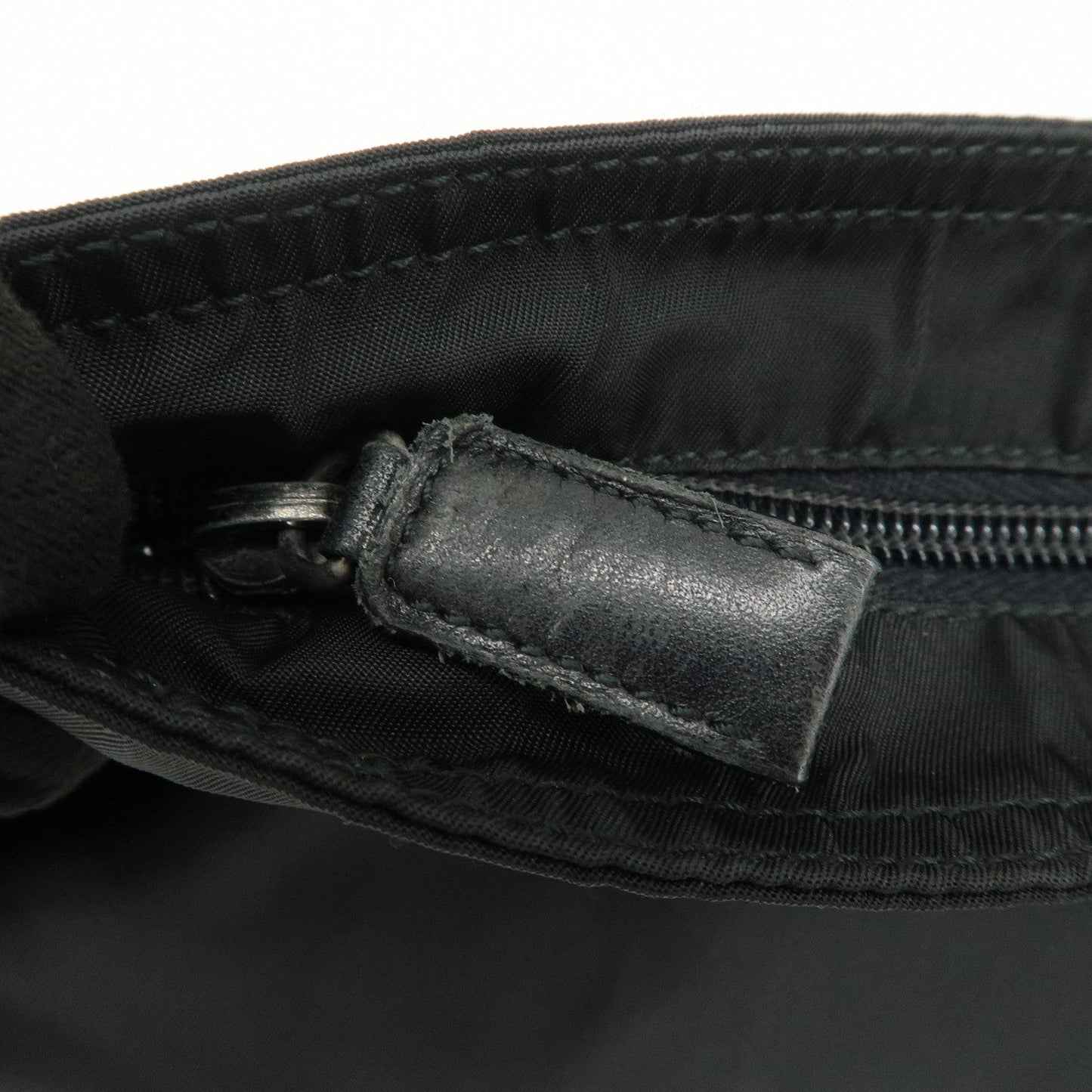 Prada Triangle Logo Nylon Leather Shoulder Bag Crossbody Bag Black【Pre-order】