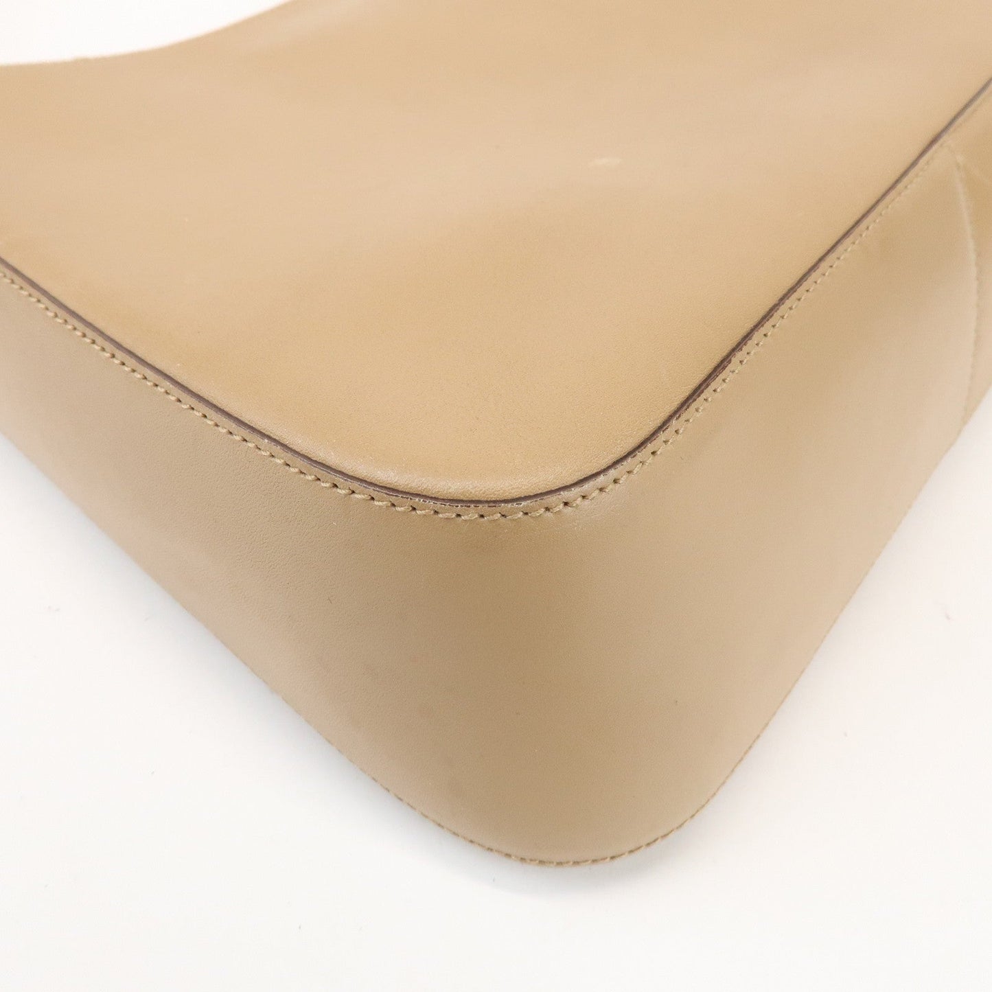 Prada Logo Leather Shoulder Bag Hand Bag Beige【Pre-order】