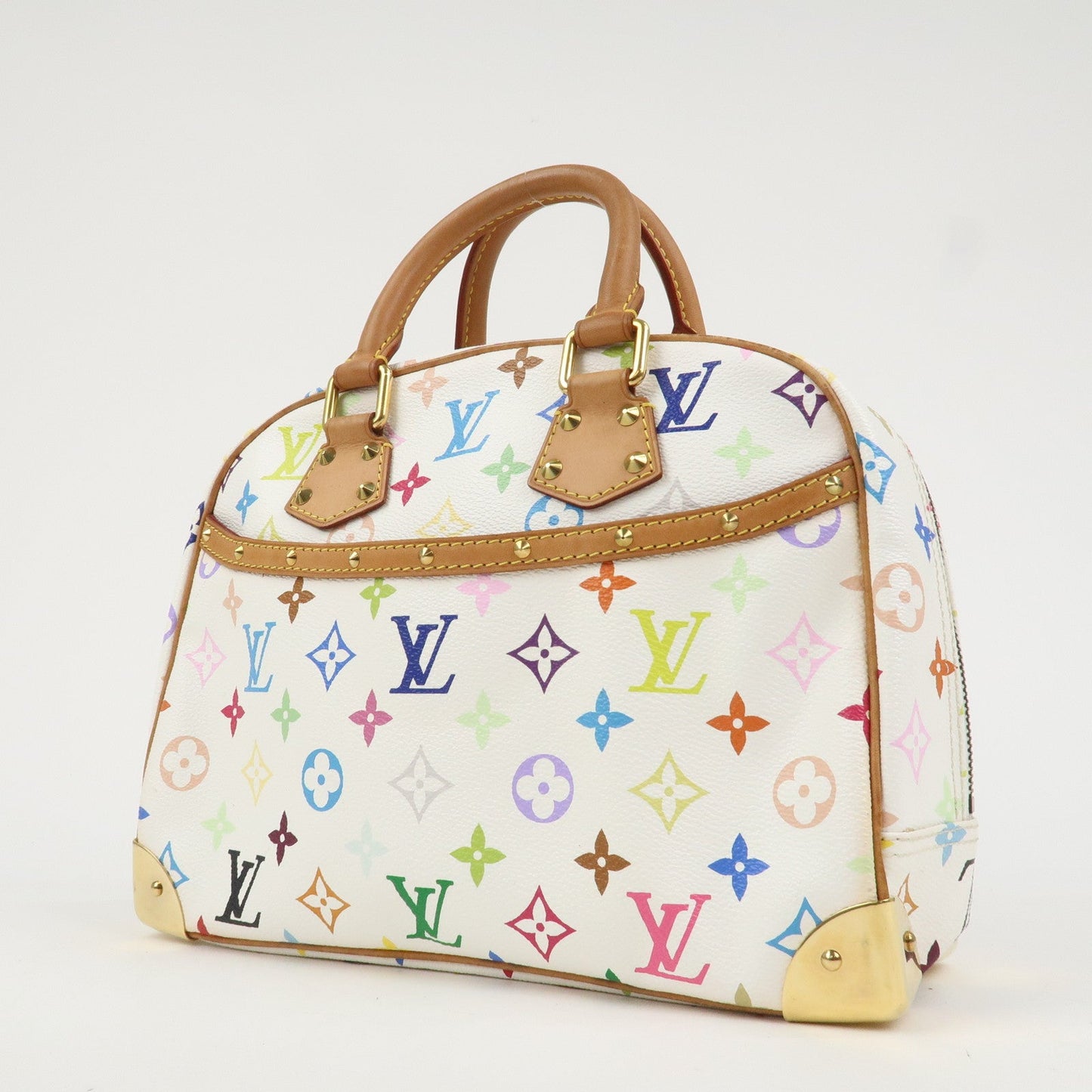 Louis Vuitton Monogram Multicolor Trouville Hand Bag Blanc M92663【Pre-order】