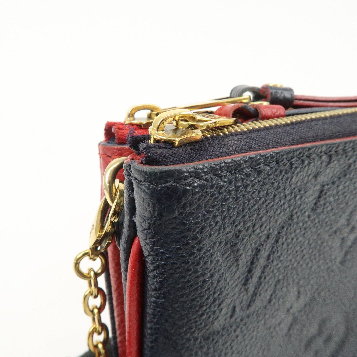 Louis Vuitton Monogram Empreinte Pochette Double Zip M63916 Used【Pre-order】