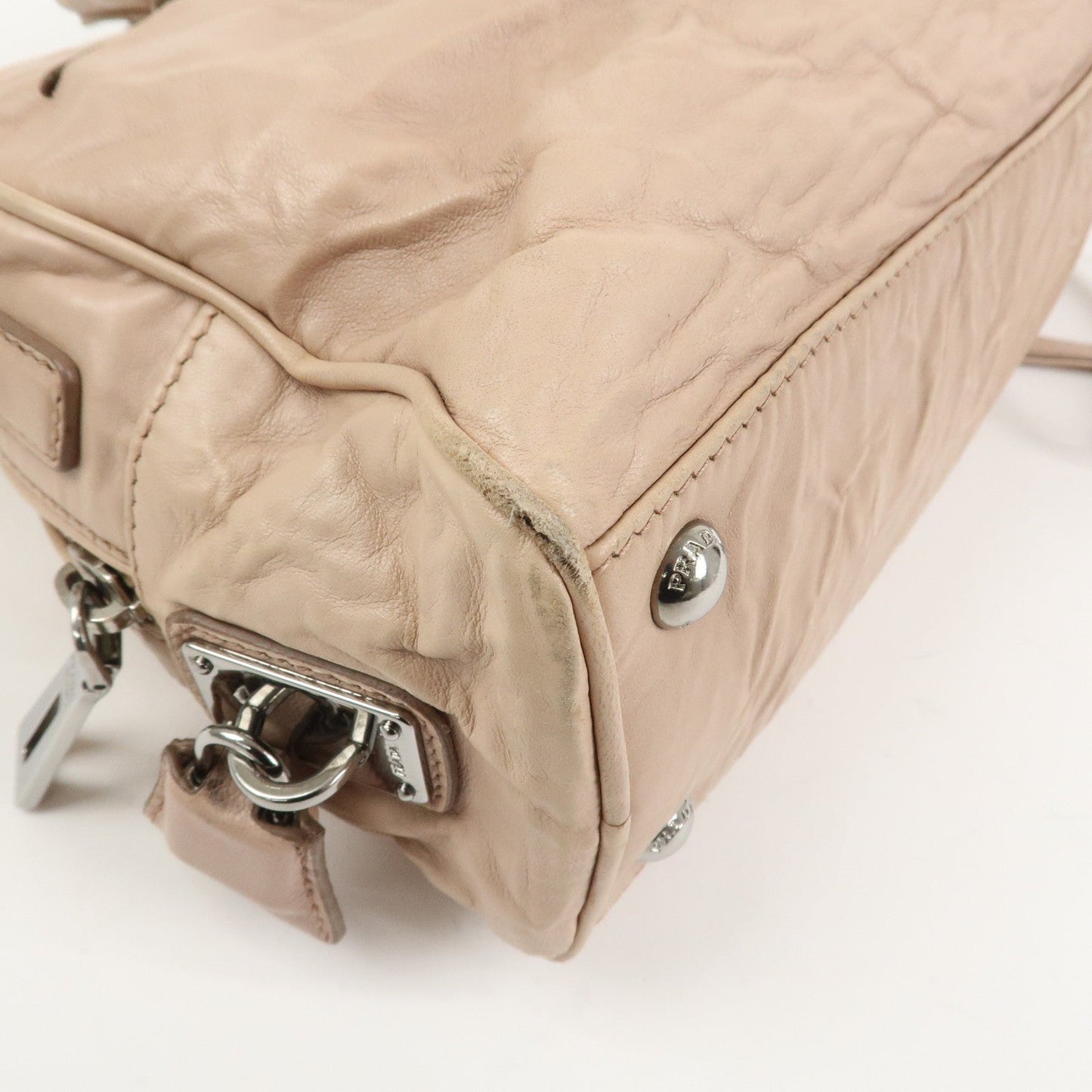 Prada Nappa Leather 2Way Bag Hand Bag Shoulder Bag Light Pink【Pre-order】
