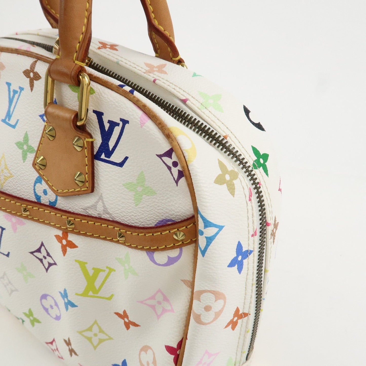Louis Vuitton Monogram Multicolor Trouville Hand Bag Blanc M92663【Pre-order】