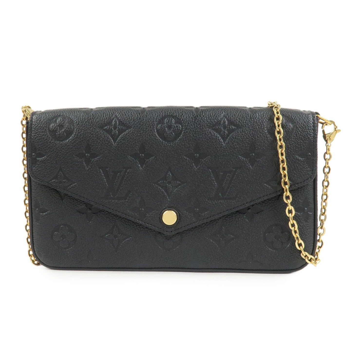 Louis Vuitton Monogram Empreinte Pochette Fﾃｩlicie Noir Black M82477【Pre-order】