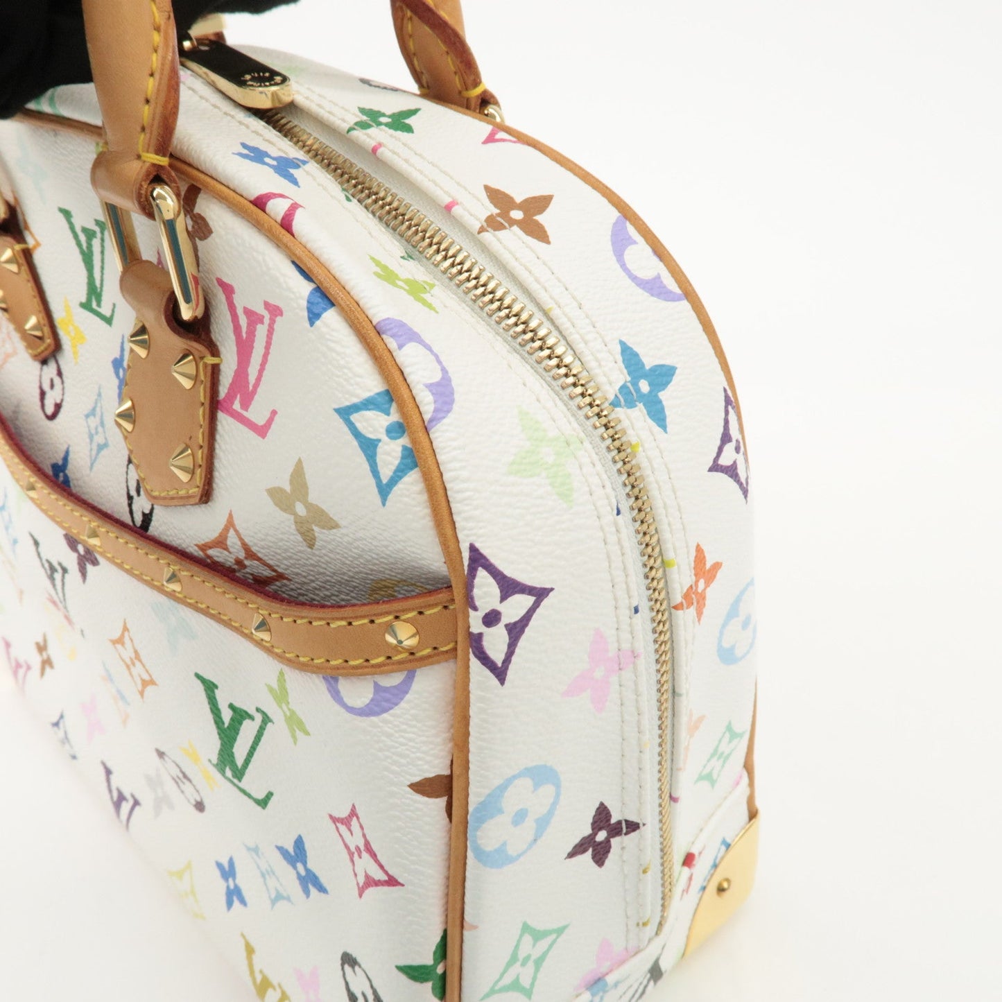 Louis Vuitton Monogram Multicolor Trouville Hand Bag Blanc M92663【Pre-order】