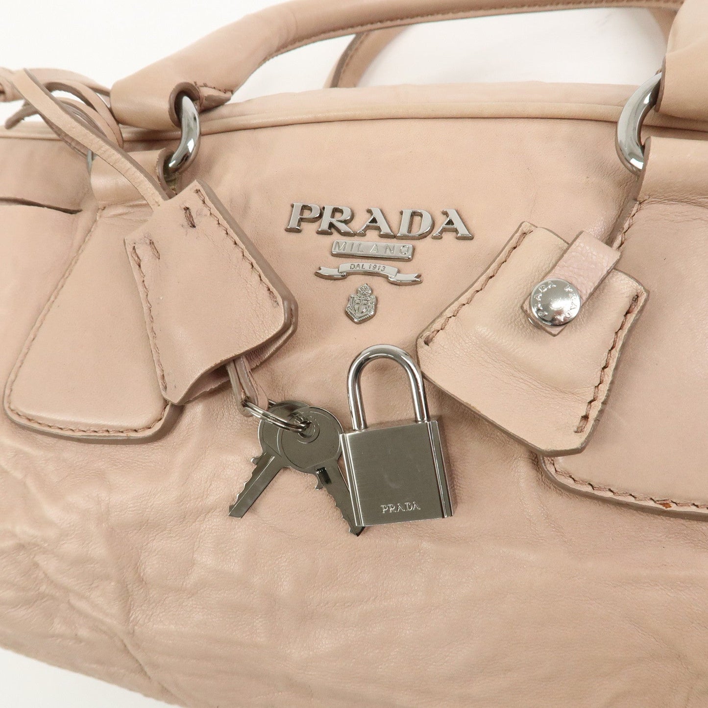 Prada Nappa Leather 2Way Bag Hand Bag Shoulder Bag Light Pink【Pre-order】