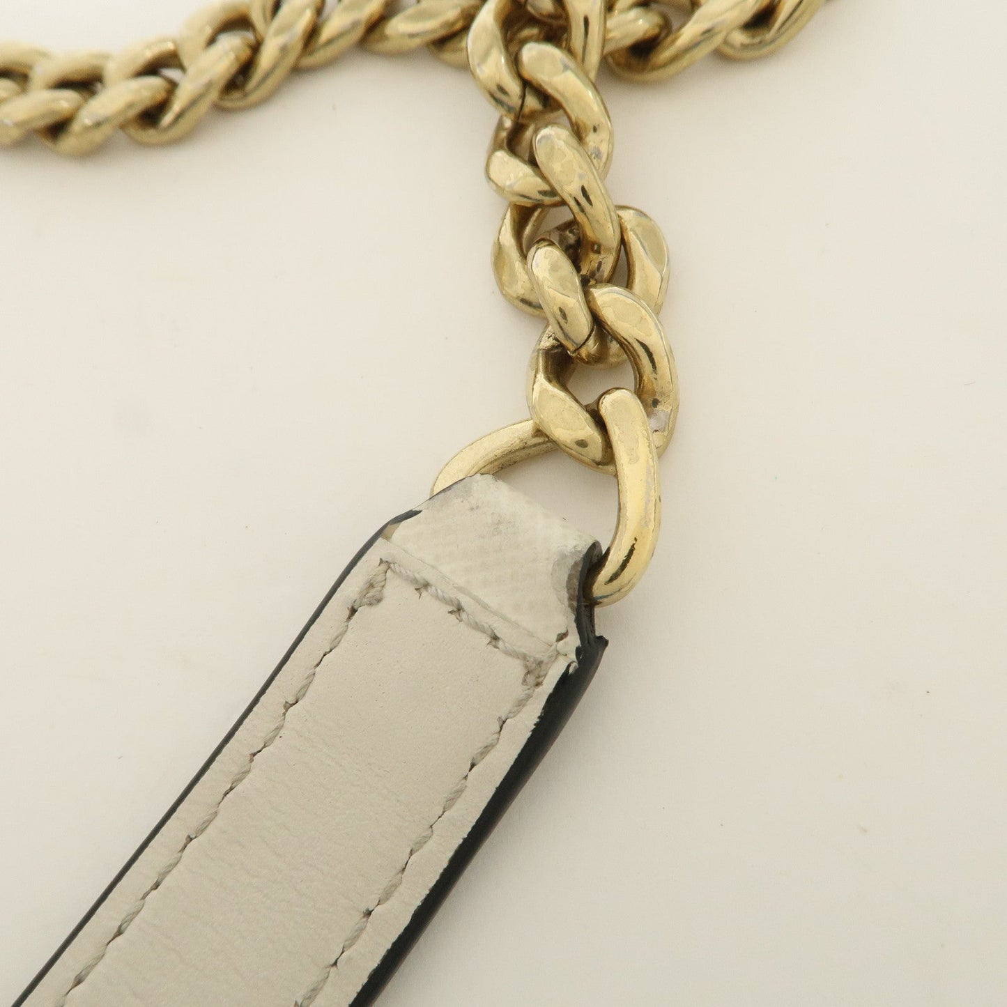 Prada Triangle Logo Saffiano Leather Chain Shoulder Bag 1BD200【Pre-order】