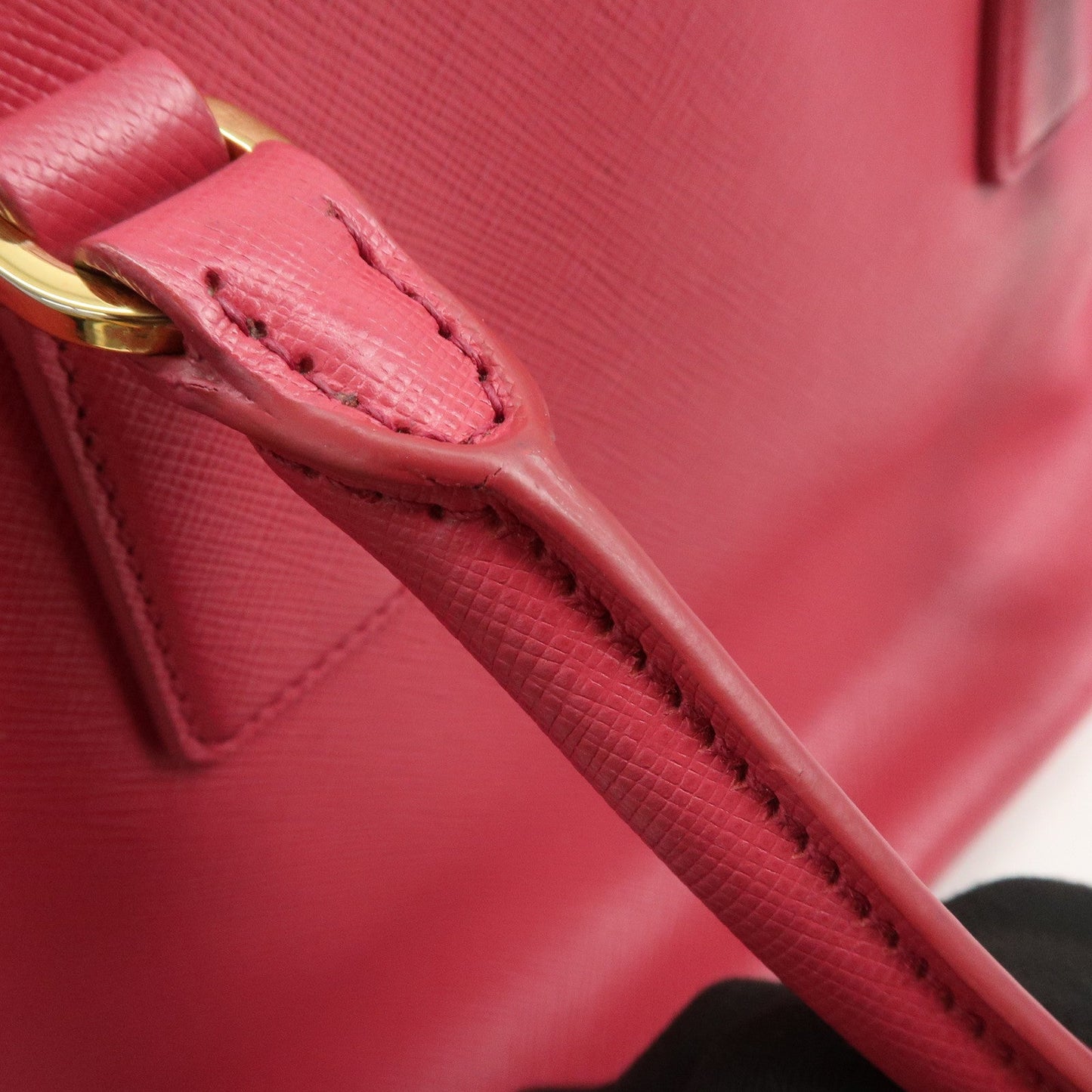 Prada Triangle Logo Saffiano Leather 2Way Bag Hand Bag Pink BN1801【Pre-order】