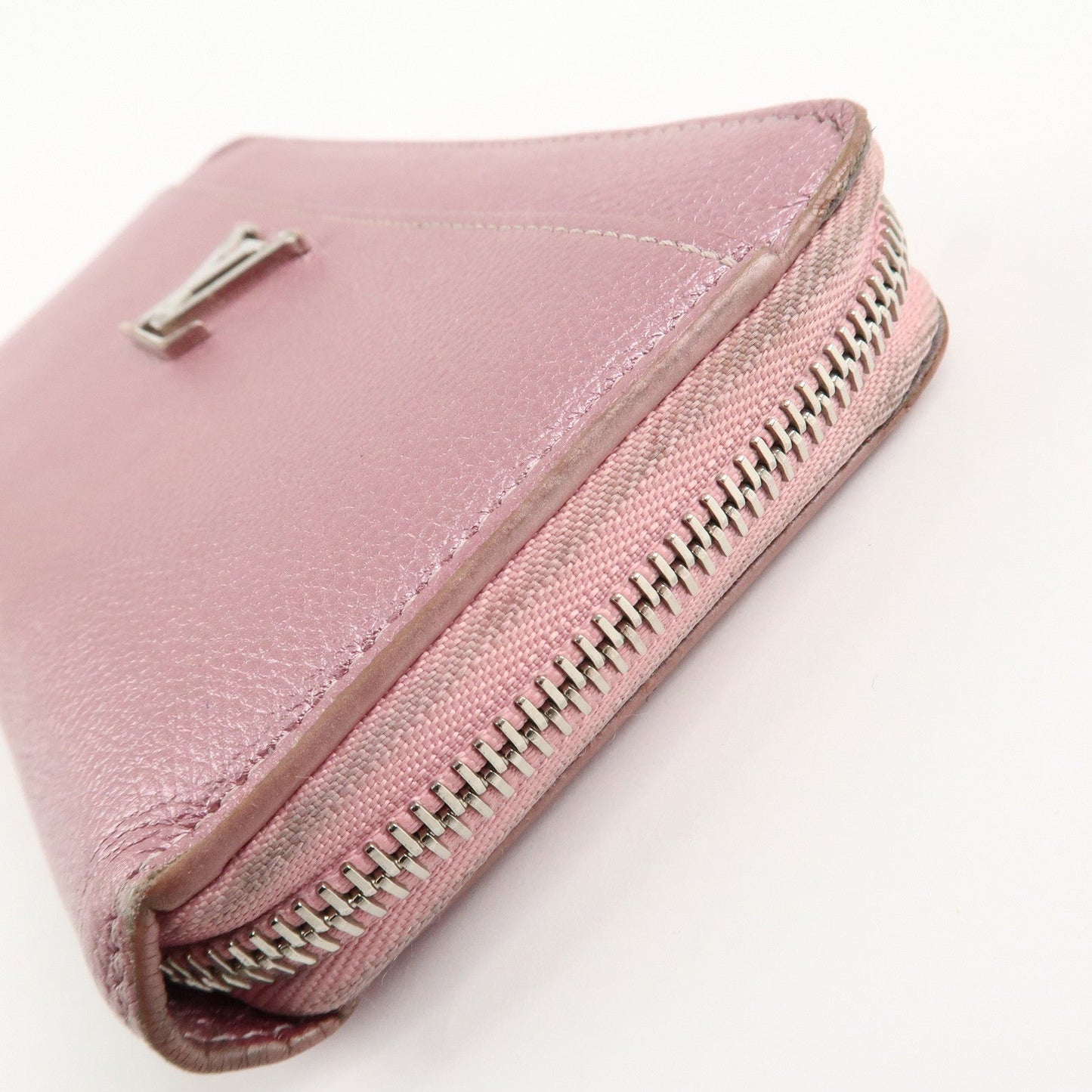 Louis Vuitton Calf Leather Zippy Lock Me Wallet Crystal Rose M69812【Pre-order】