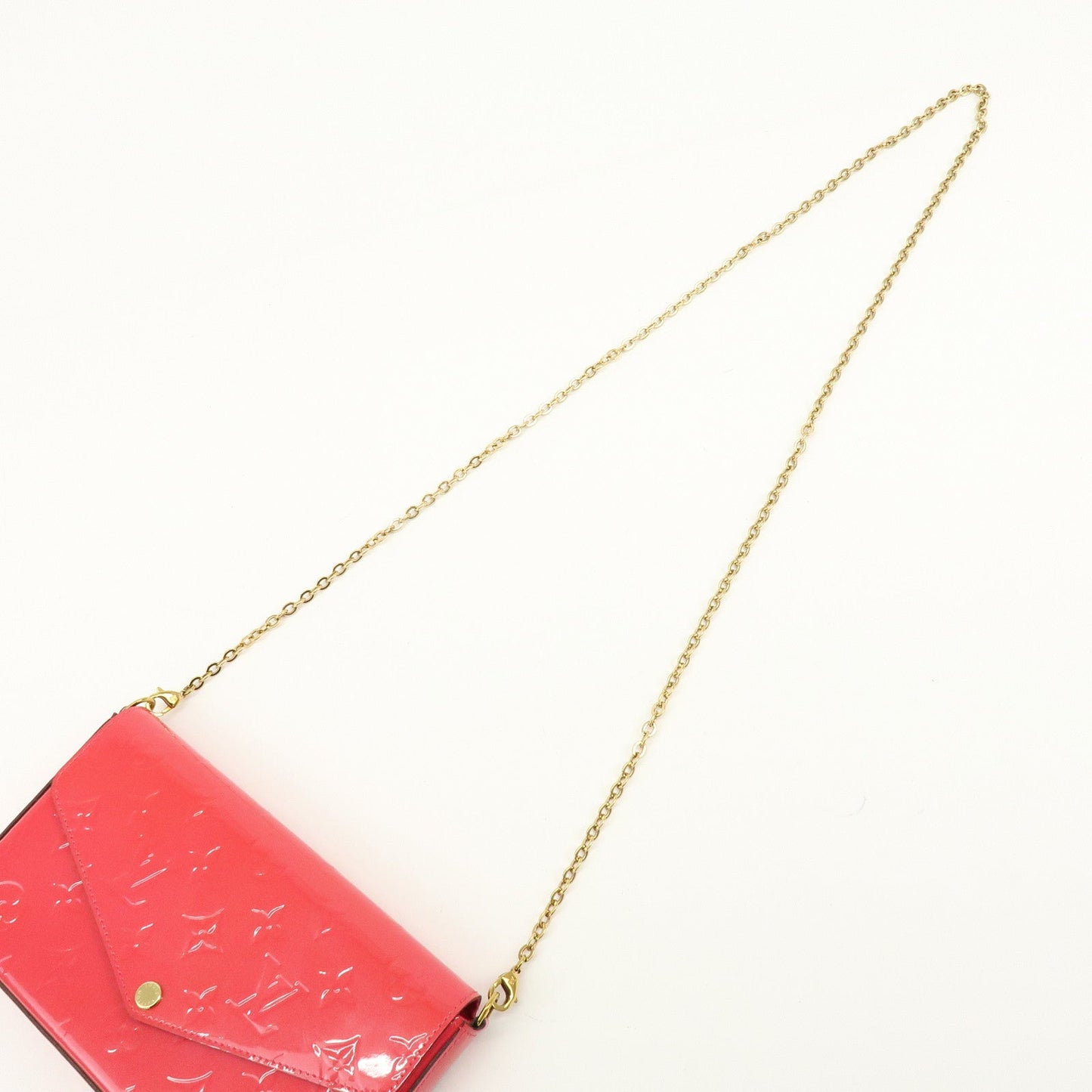 Louis Vuitton Monogram Vernis Leather Pochette Felicie Pink M61787【Pre-order】