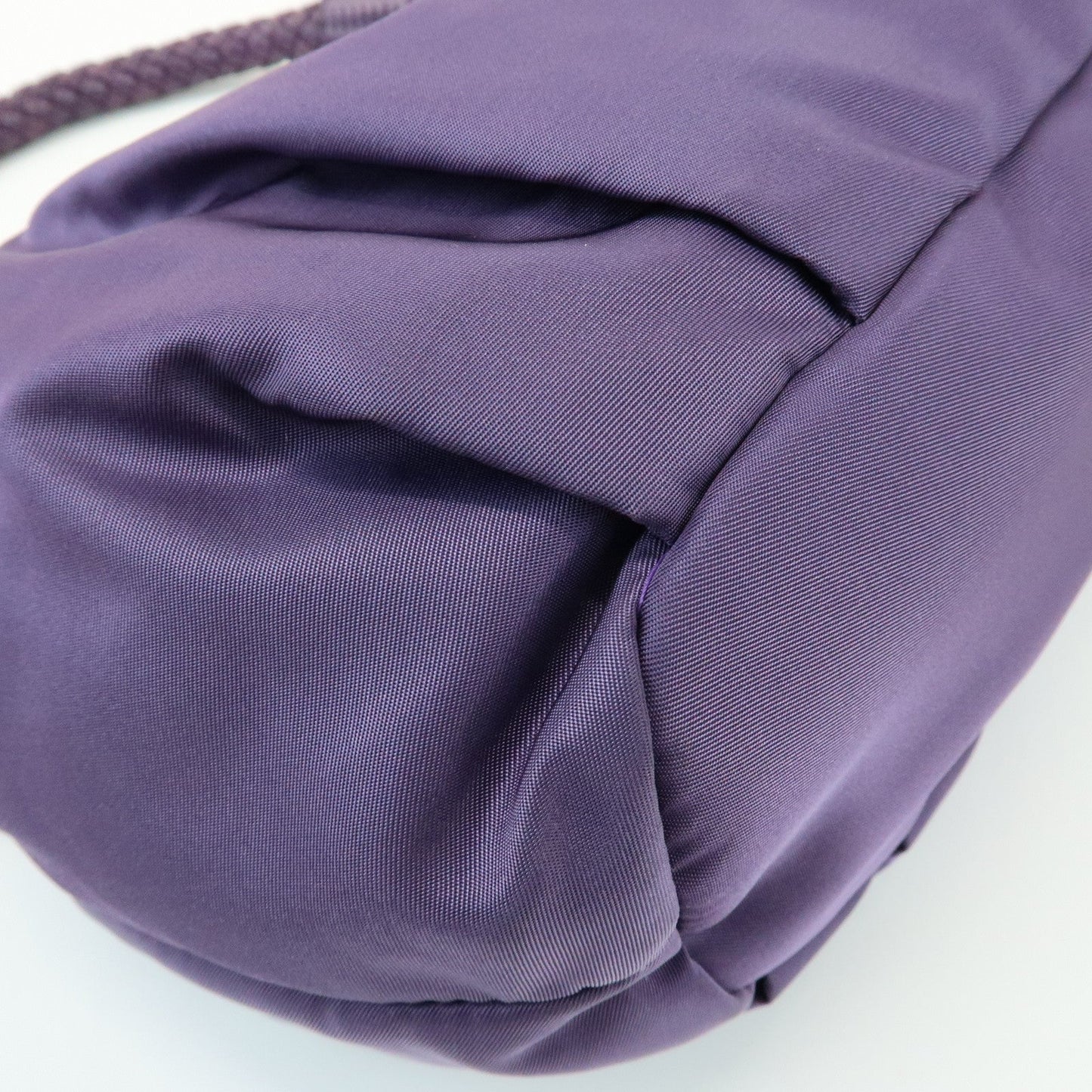 Prada Ribbon Nylon Leather Shoulder Bag Hand Bag Purple BR4237【Pre-order】