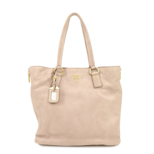 Prada Logo Leather Tote Bag Shoulder Bag Pink【Pre-order】