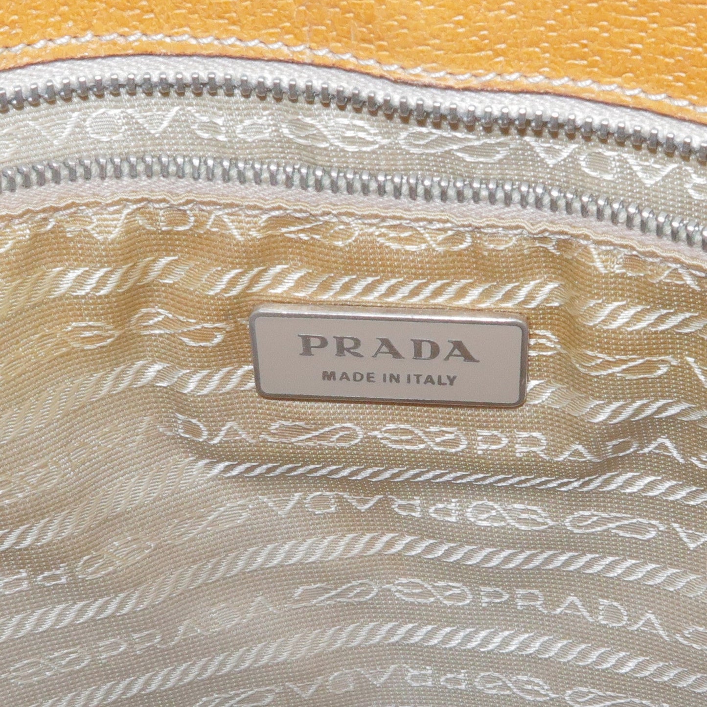 Prada Triangle Logo Leather Tote Bag Shoulder Bag Light Brown【Pre-order】