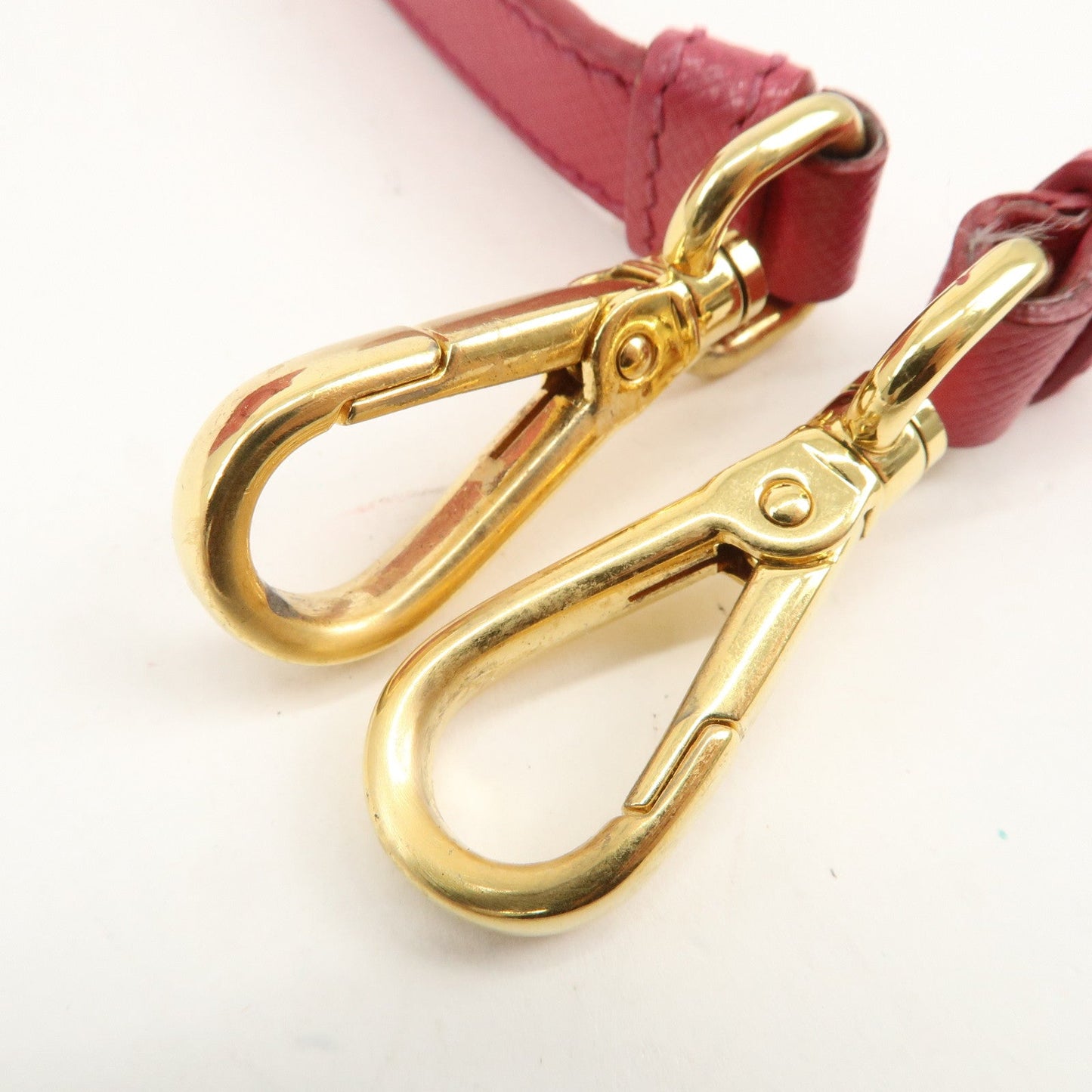 Prada Triangle Logo Saffiano Leather 2Way Bag Hand Bag Pink BN1801【Pre-order】