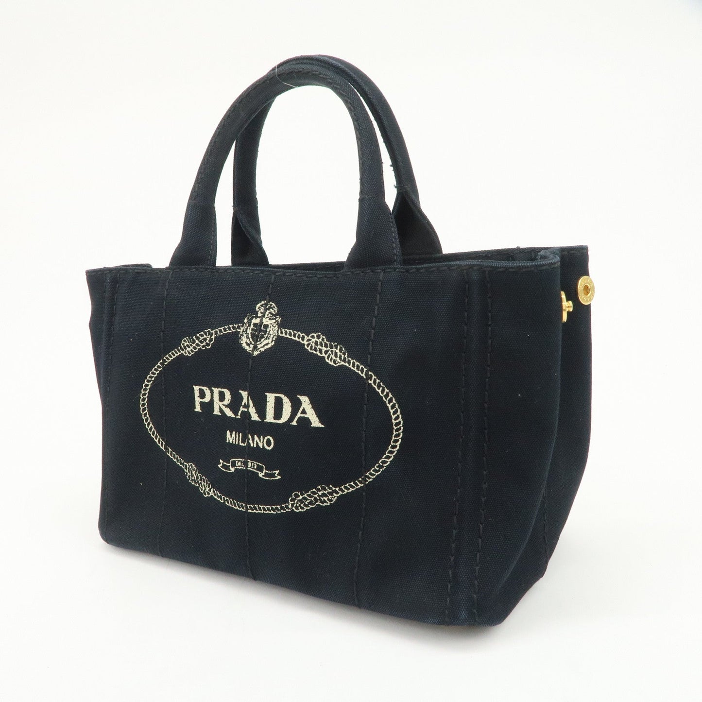 Prada Logo Canapa Mini Canvas 2Way Bag Hand Bag Shoulder Bag 1BG439【Pre-order】