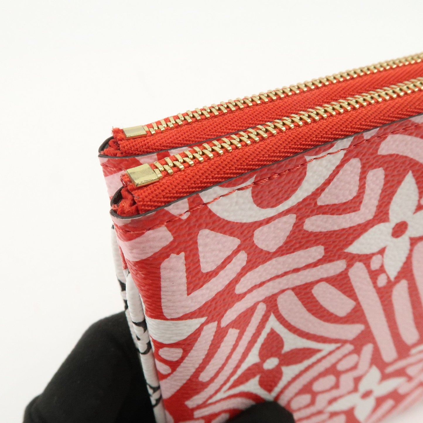 Louis Vuitton Monogram LV Crafty Pochette Double Zip Bag Red M69488【Pre-order】