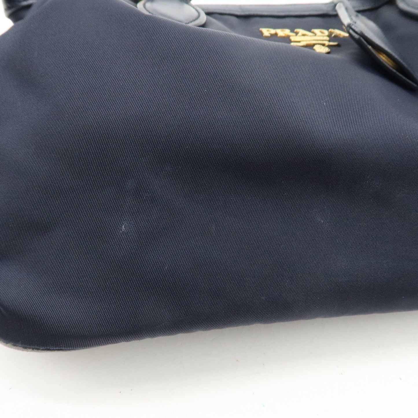 Prada Logo Nylon 2Way Bag Hand Bag Shoulder Bag Navy 1BA172【Pre-order】