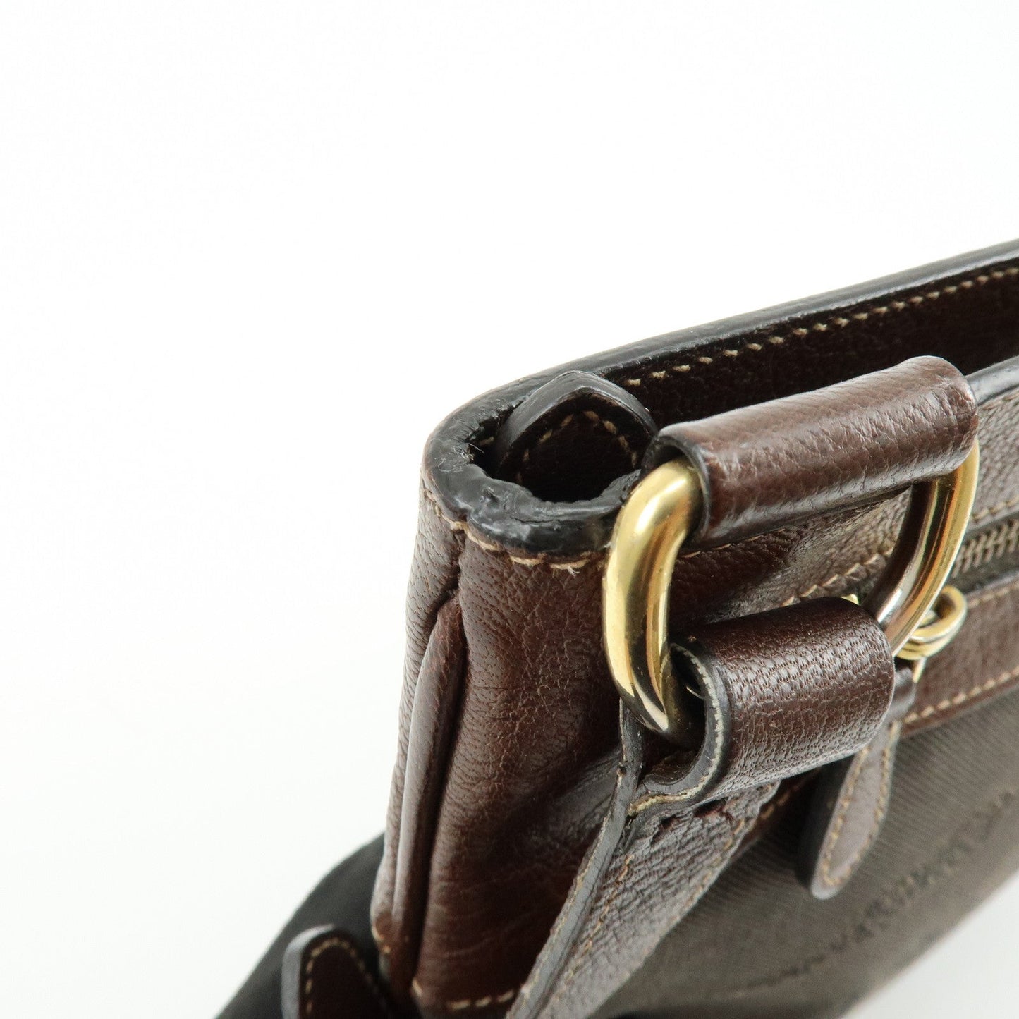 Prada Logo Jacquard Leather Shoulder Bag Crossbody Bag Brown【Pre-order】