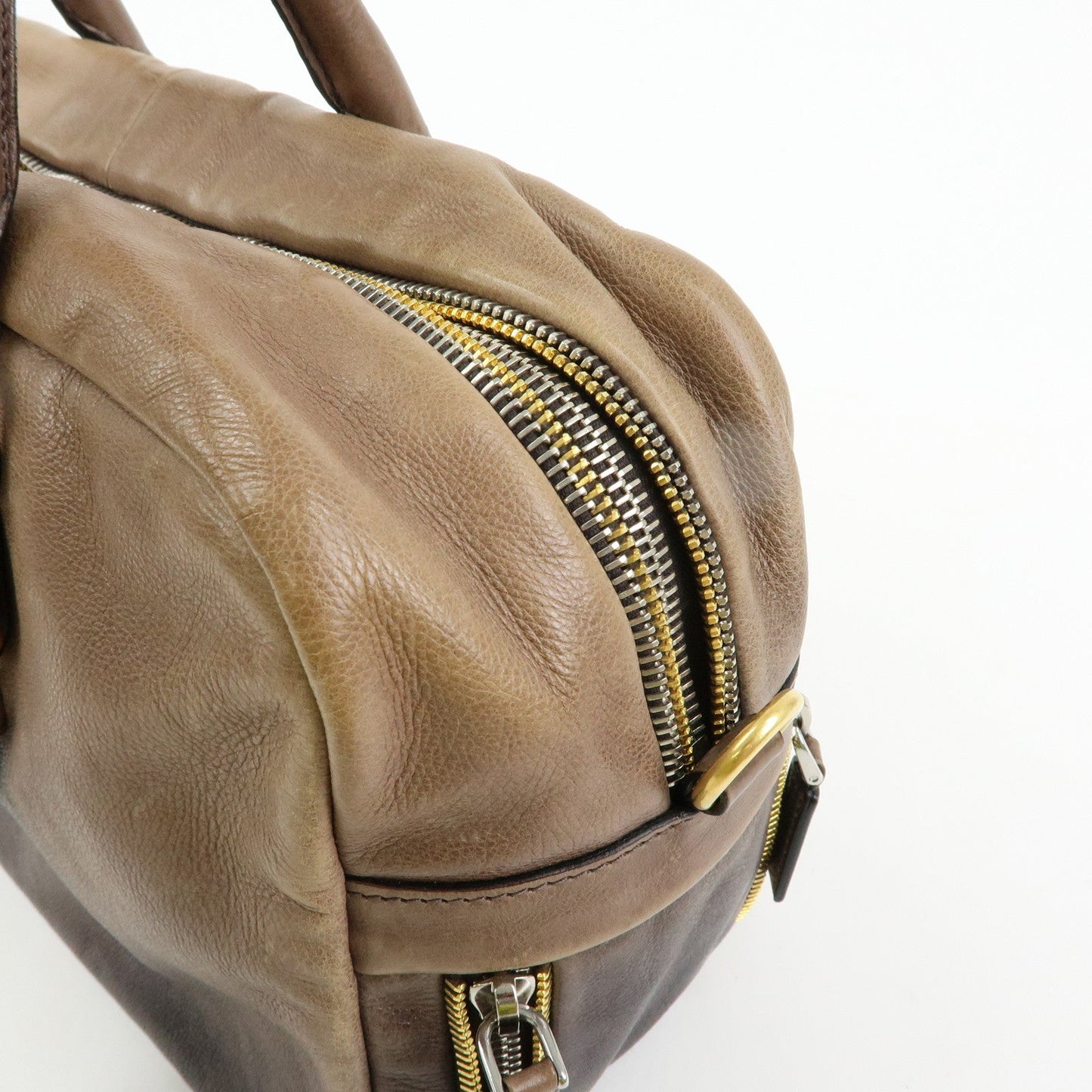 Prada Logo Leather 2Way Bag Hand Bag Shoulder Bag Brown BL0472【Pre-order】