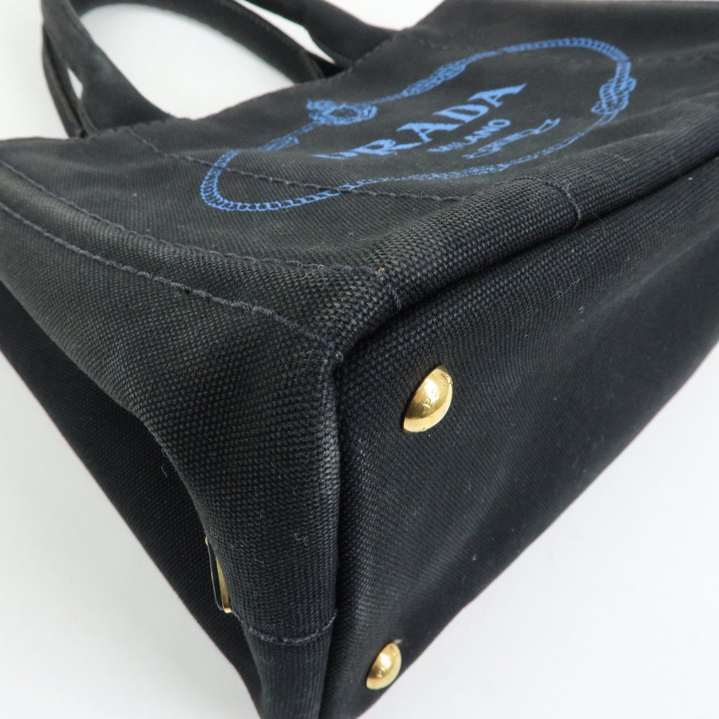 Prada Triangle Logo Canapa Mini Canvas 2Way Bag Hand Bag 1BG439【Pre-order】