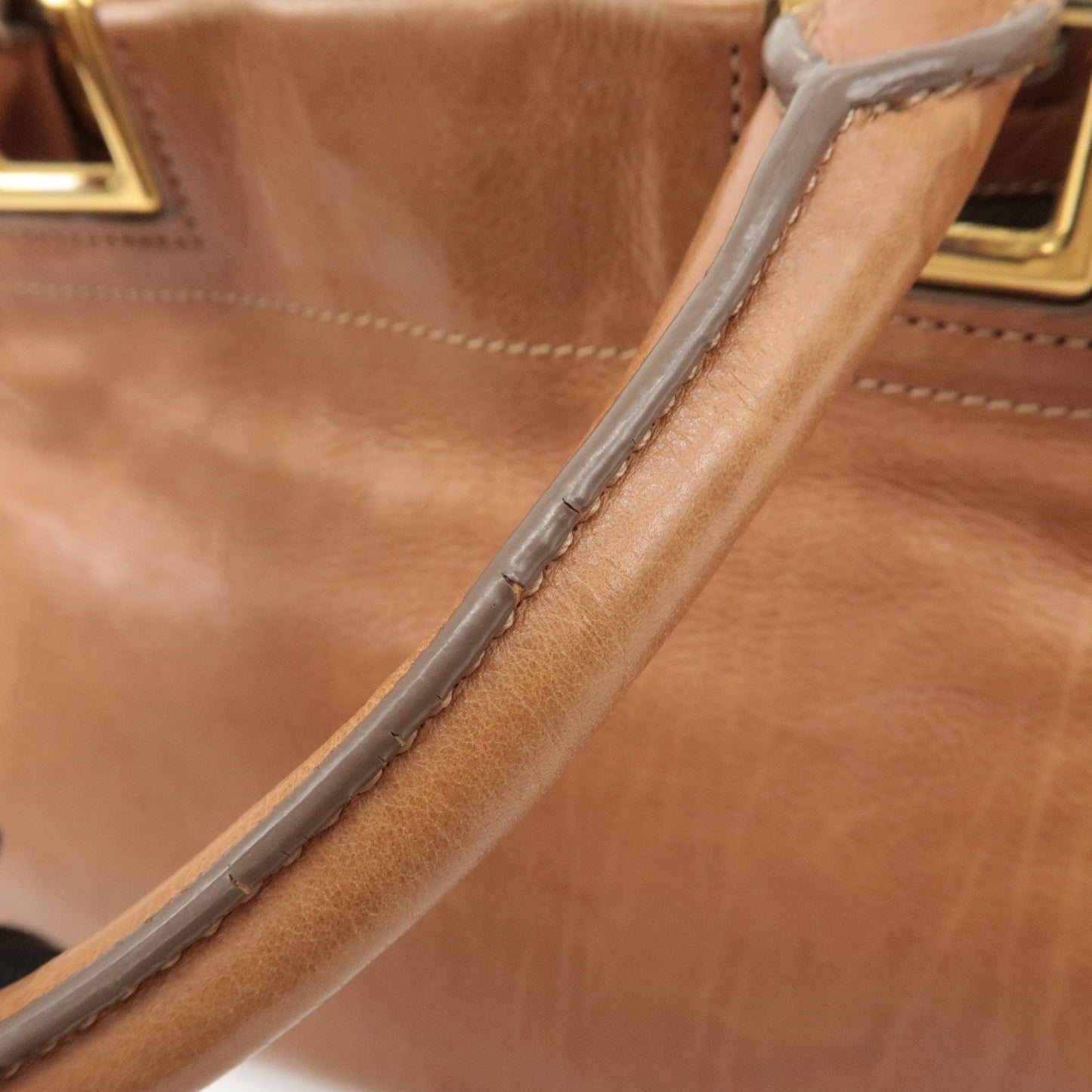 Prada Logo Leather Ribbon 2Way Bag Hand Bag Brown BN2245 Used【Pre-order】