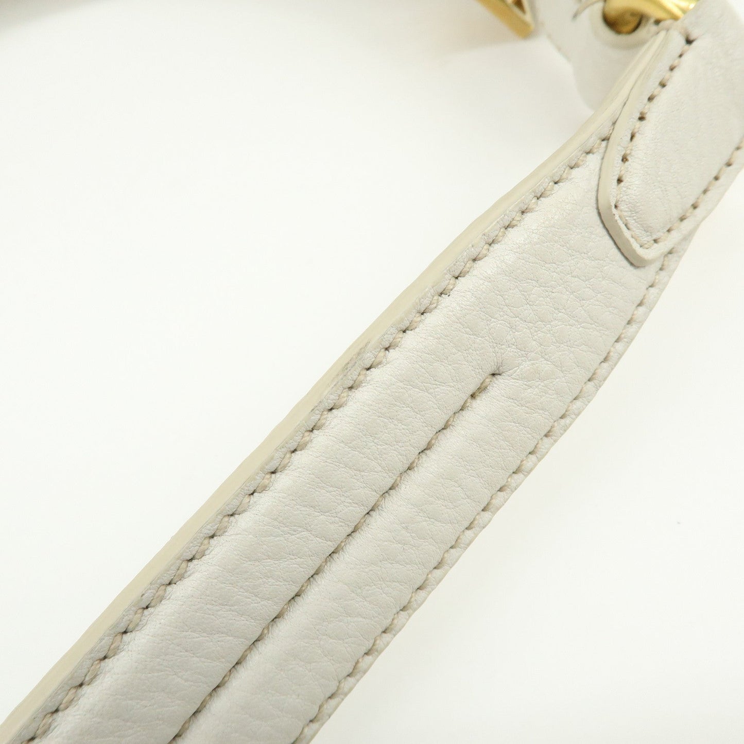 Prada Logo Calf Leather Shoulder Bag Hand Bag White BR4311【Pre-order】