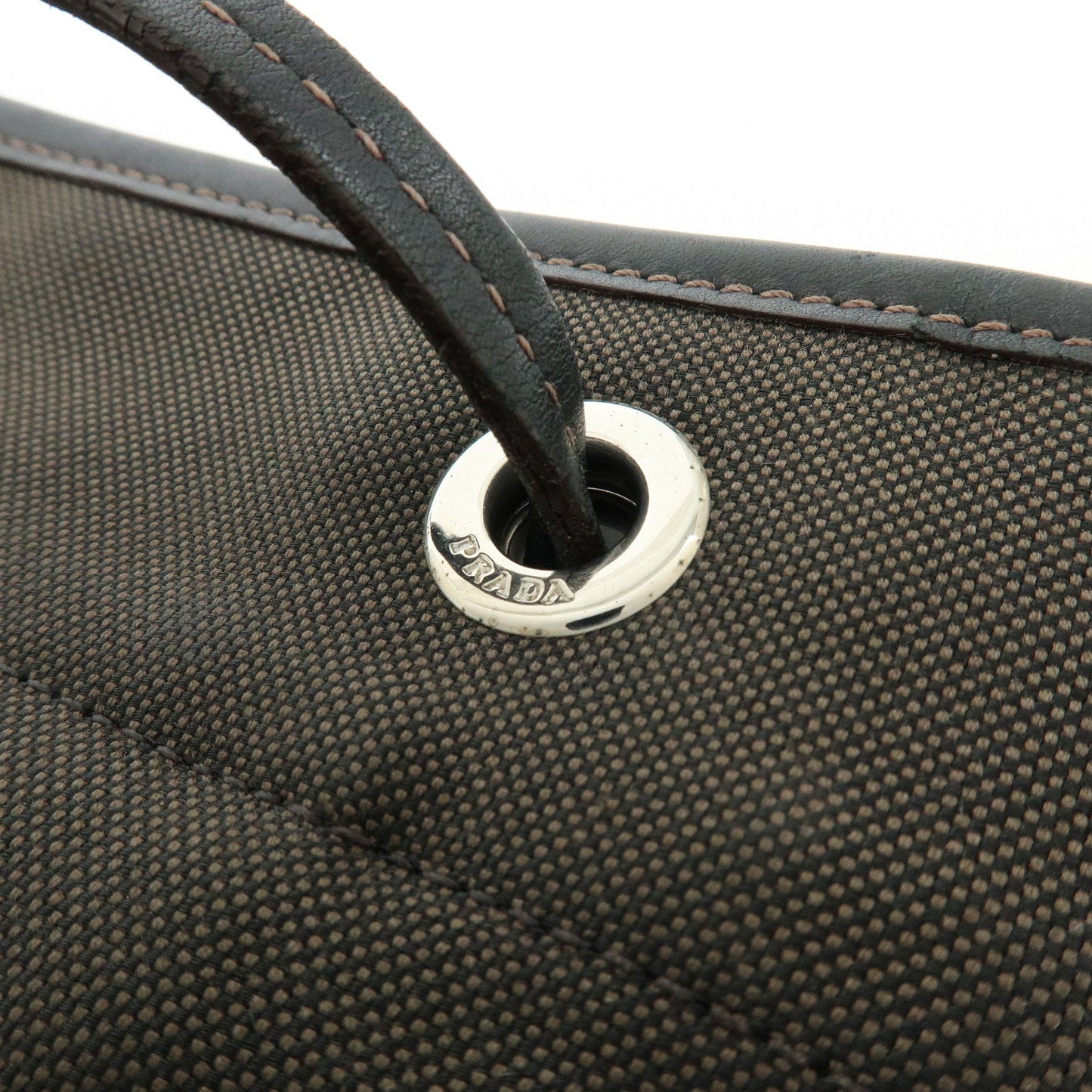 Prada Logo Jacquard Leather Shoulder Bag Crossbody Bag Dark Brown【Pre-order】