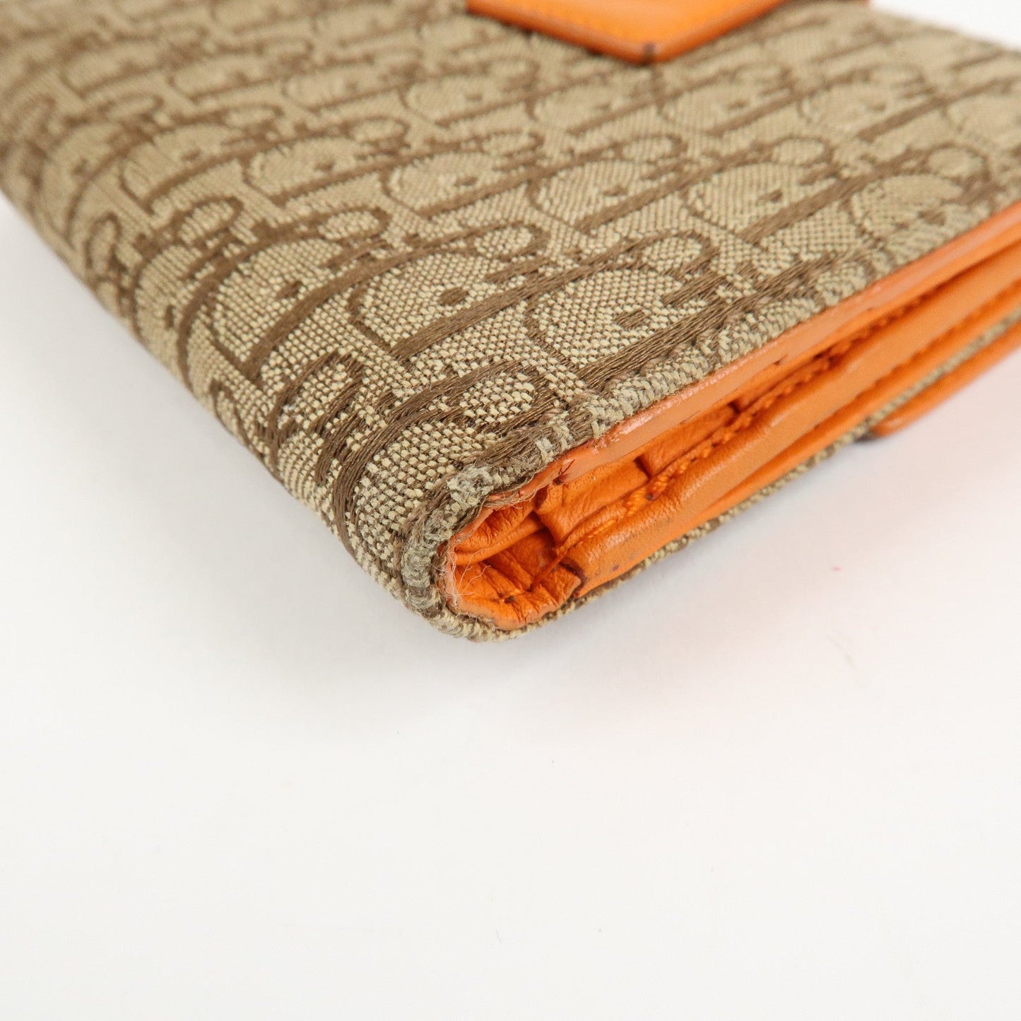 Christian Dior Street Chic Trotter Canvas Leather W Hook Trifold Wallet【Pre-order】