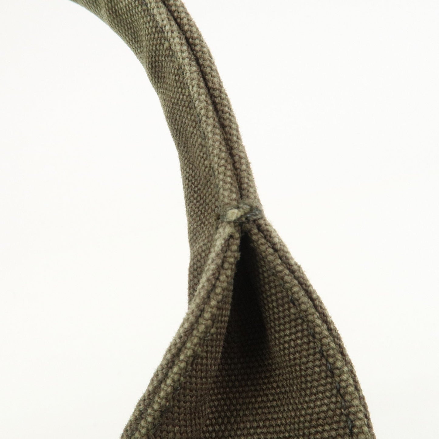 Prada Triangle Logo Canapa Large Tote Hand Bag Bijou Khaki BN1872【Pre-order】
