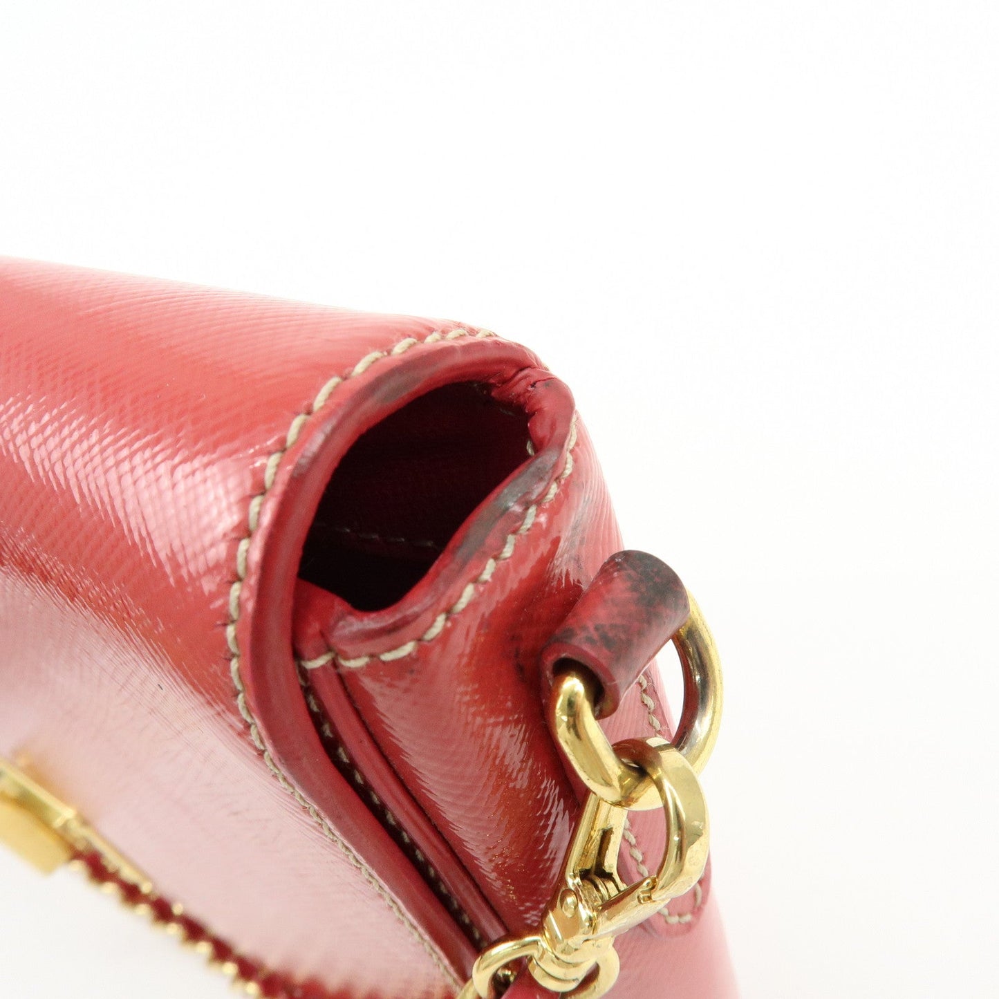 Prada Patent Leather 2Way Shoulder Chain Bag Hand Bag Pink【Pre-order】