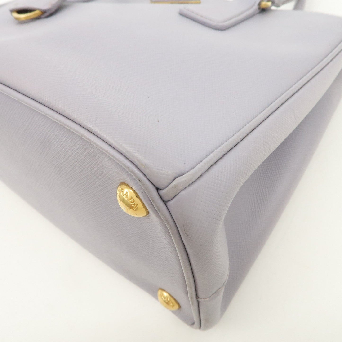 Prada Traingle Logo Galleria 2Way Shoulder Hand Bag Lavender 1BA863【Pre-order】