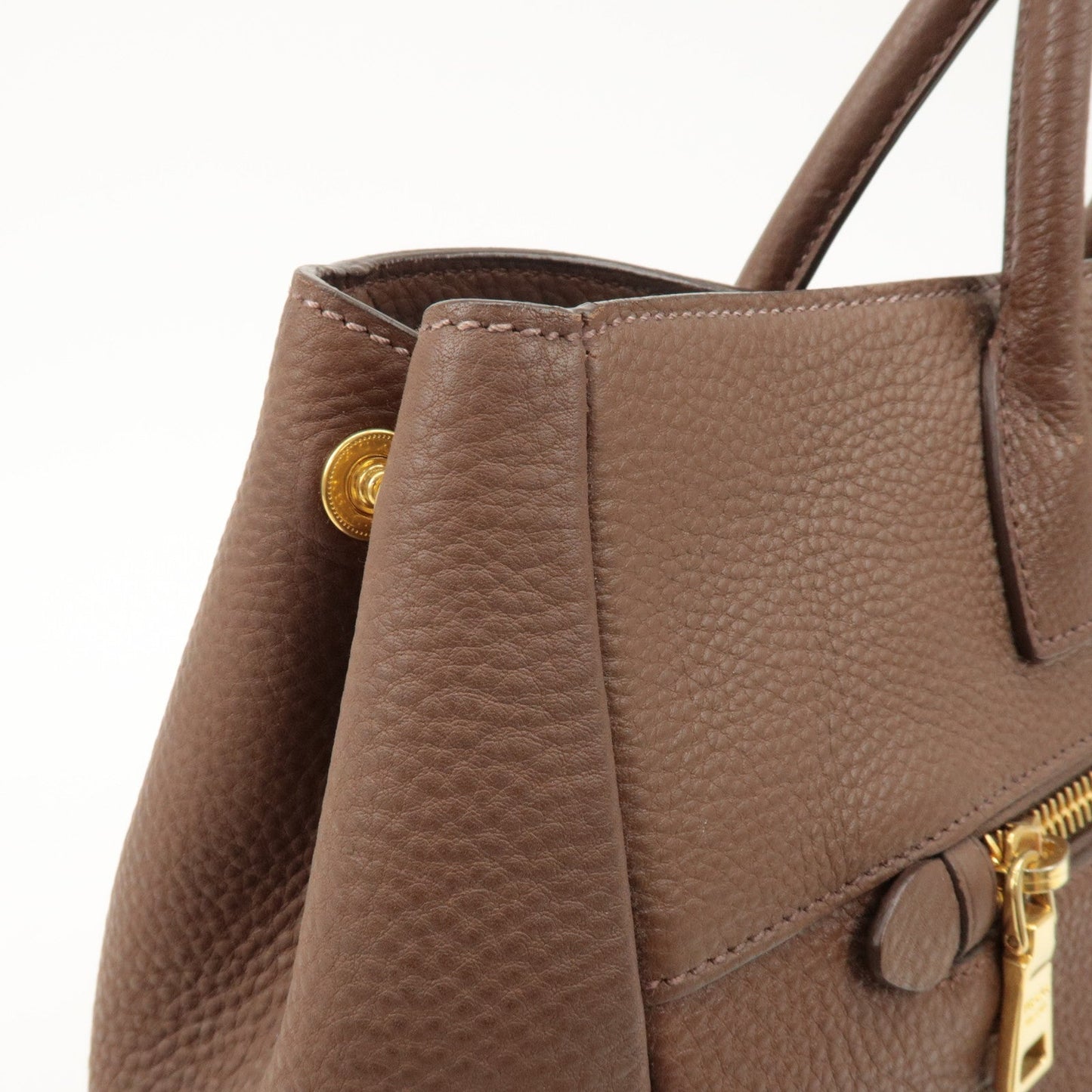 Prada Vitello Daino Leather 2Way Tote Bag Shoulder Bag BN2545 Used【Pre-order】
