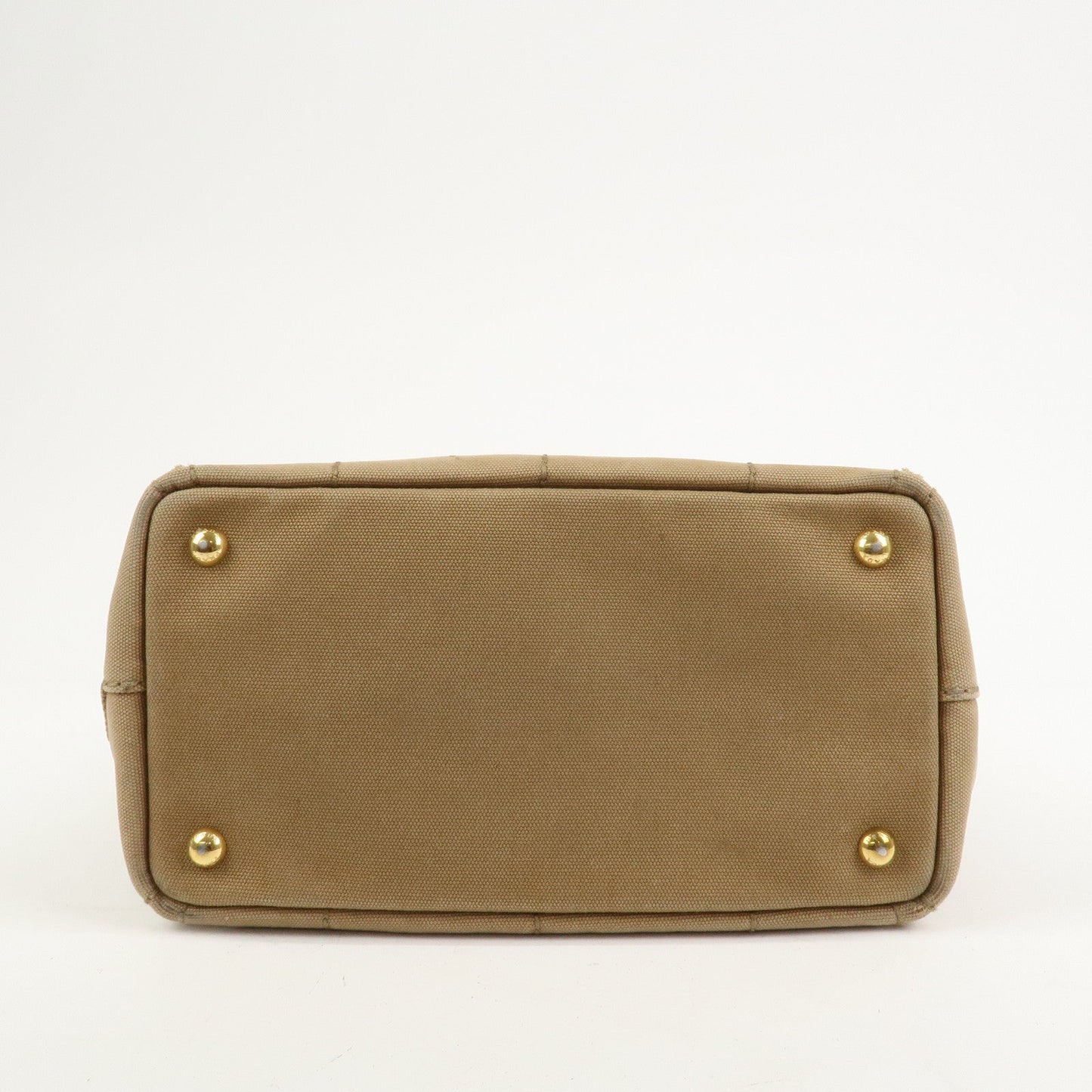 Prada Logo Canapa Mini Canvas 2Way Bag Hand Bag Beige 1BG439【Pre-order】