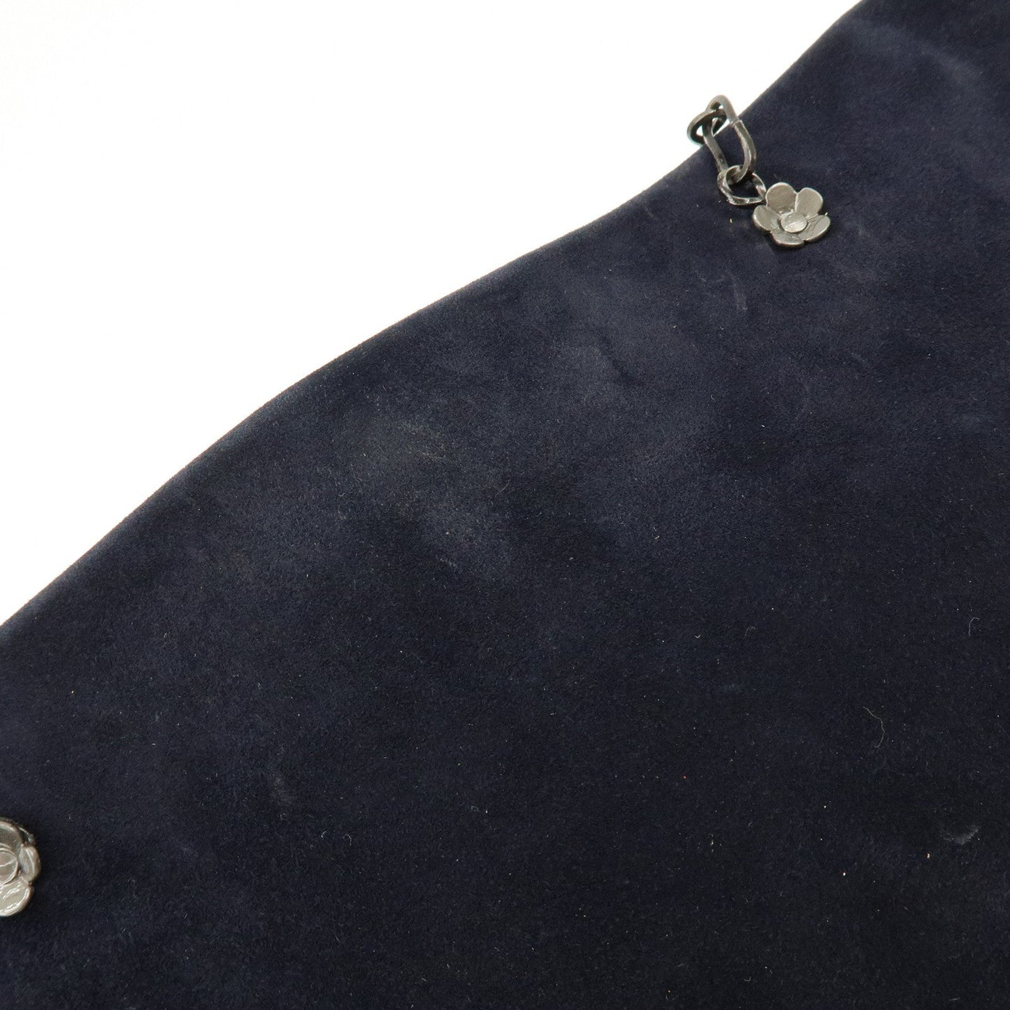 Prada Logo Suede Chain Shoulder Bag Tote Bag Dark Navy【Pre-order】