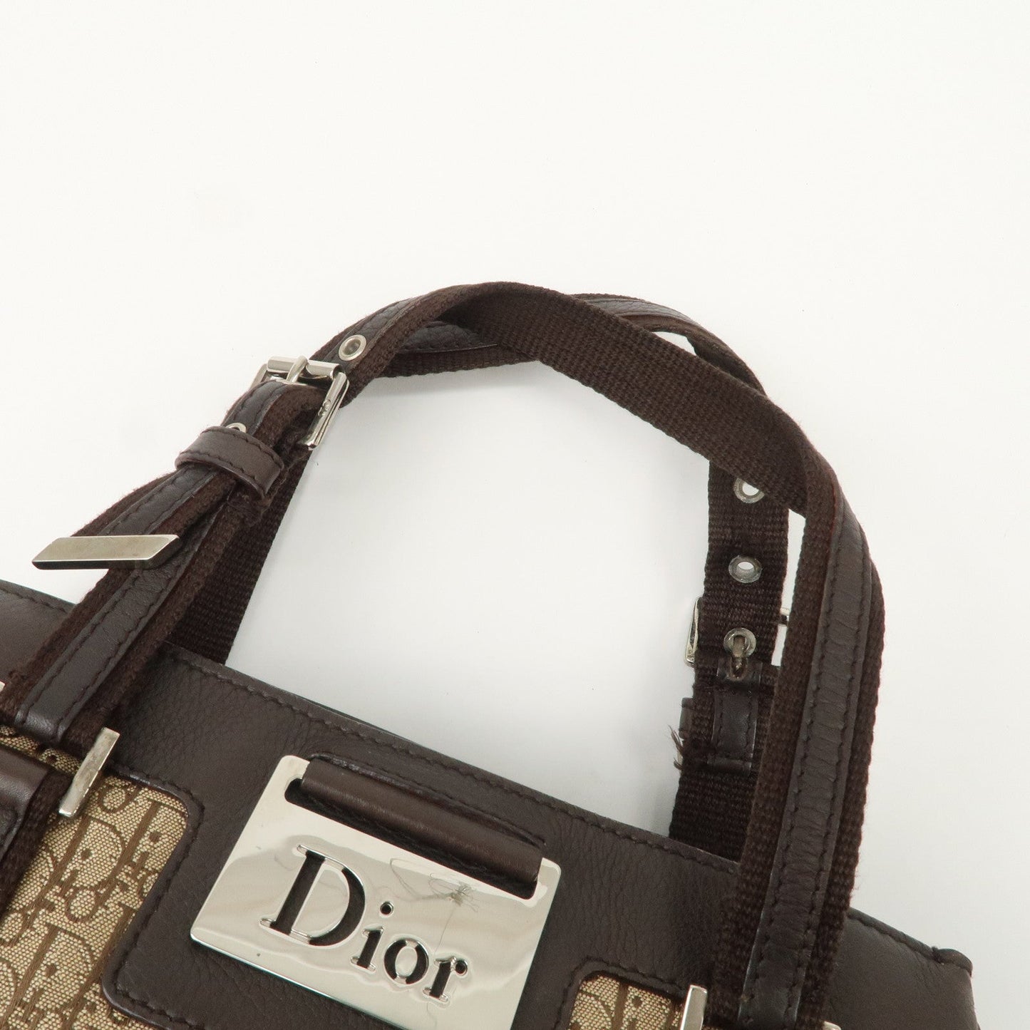 Christian Dior Trotter Leather Canvas Hand Bag【Pre-order】