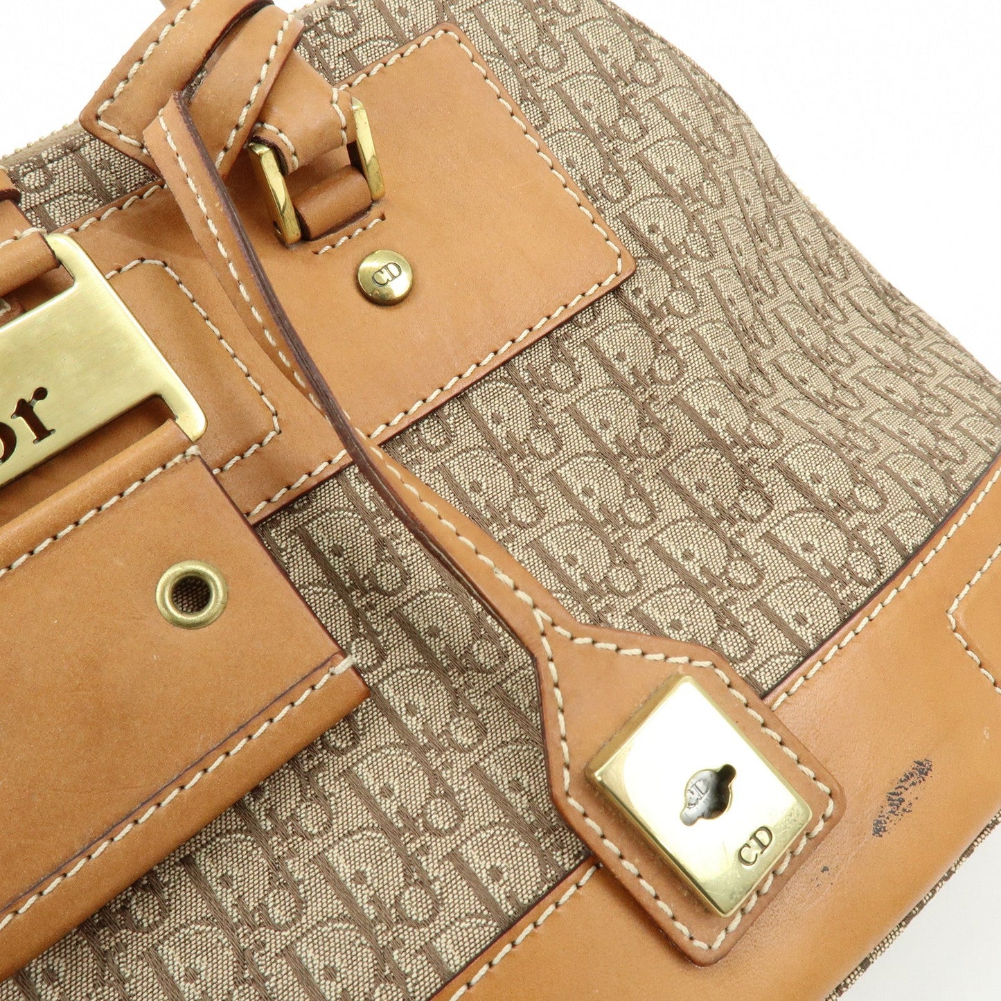 Christian Dior Trotter Street Chic Jacquard Canvas Leather Hand Bag【Pre-order】