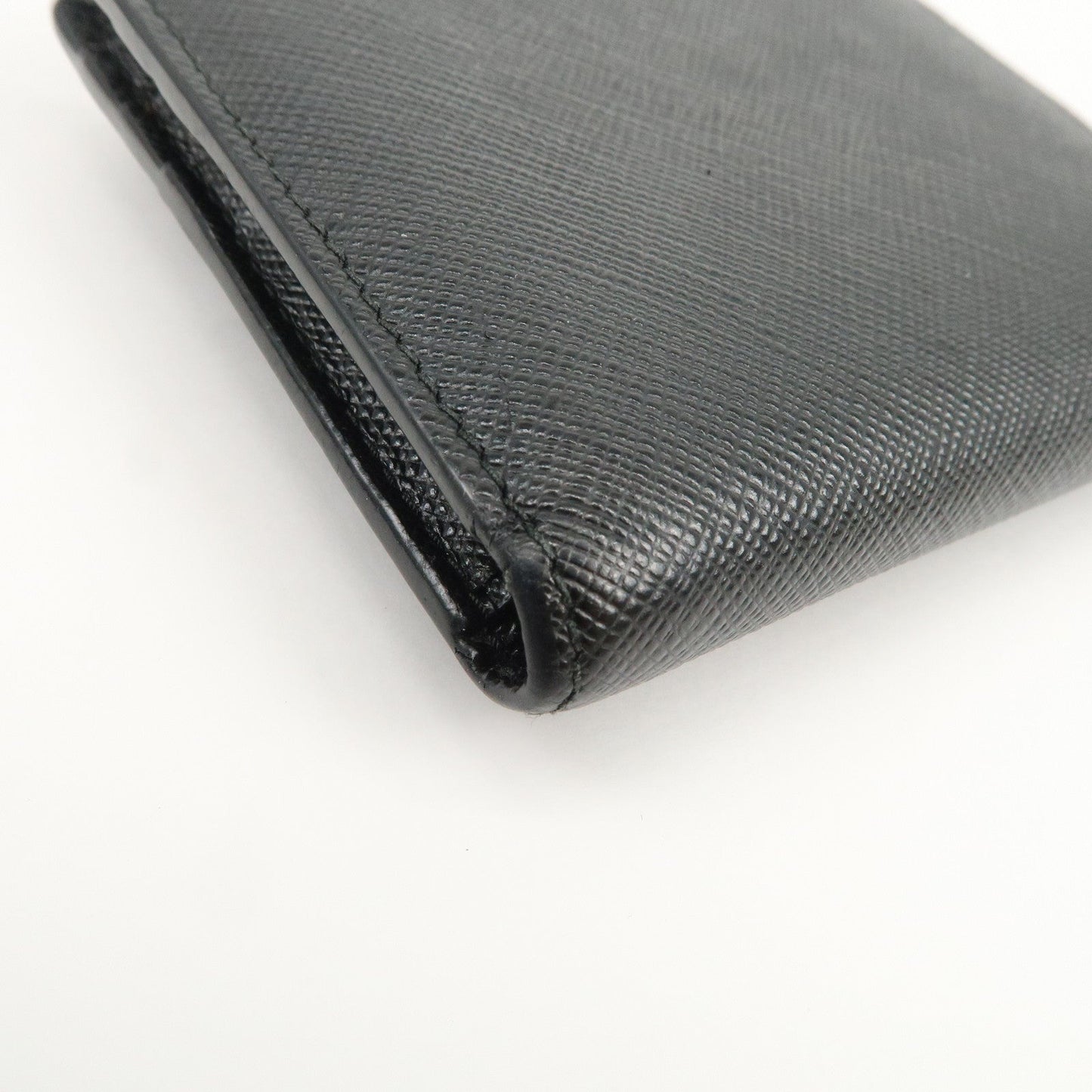 Prada Logo Saffiano Leather Compact Wallet Black 2MC066【Pre-order】