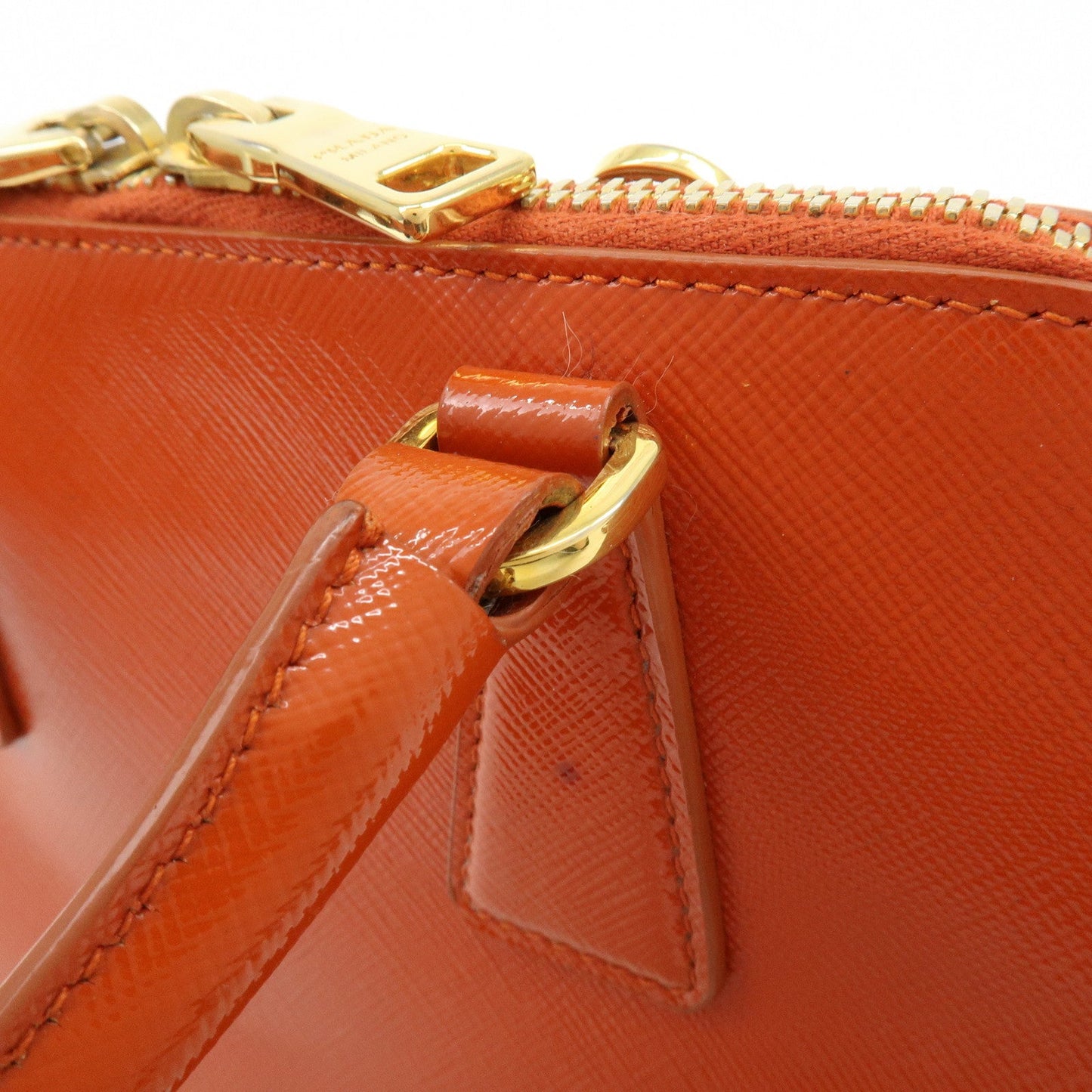 Prada Triangle Logo Patent Leather 2Way Hand Shoulder Bag BL0838【Pre-order】
