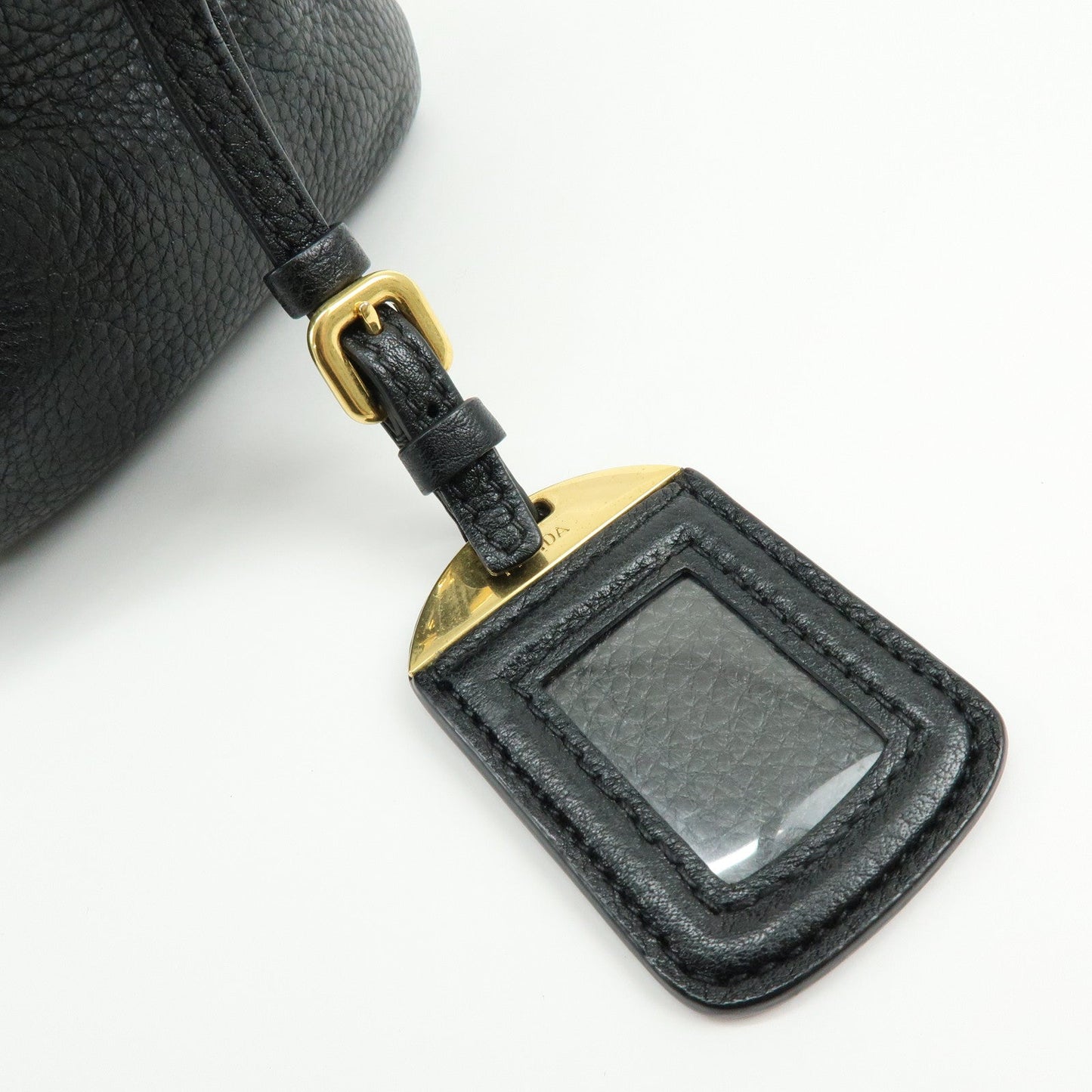 Prada Vitello Daino Leather Shoulder Bag Hand Bag Black B3091M【Pre-order】