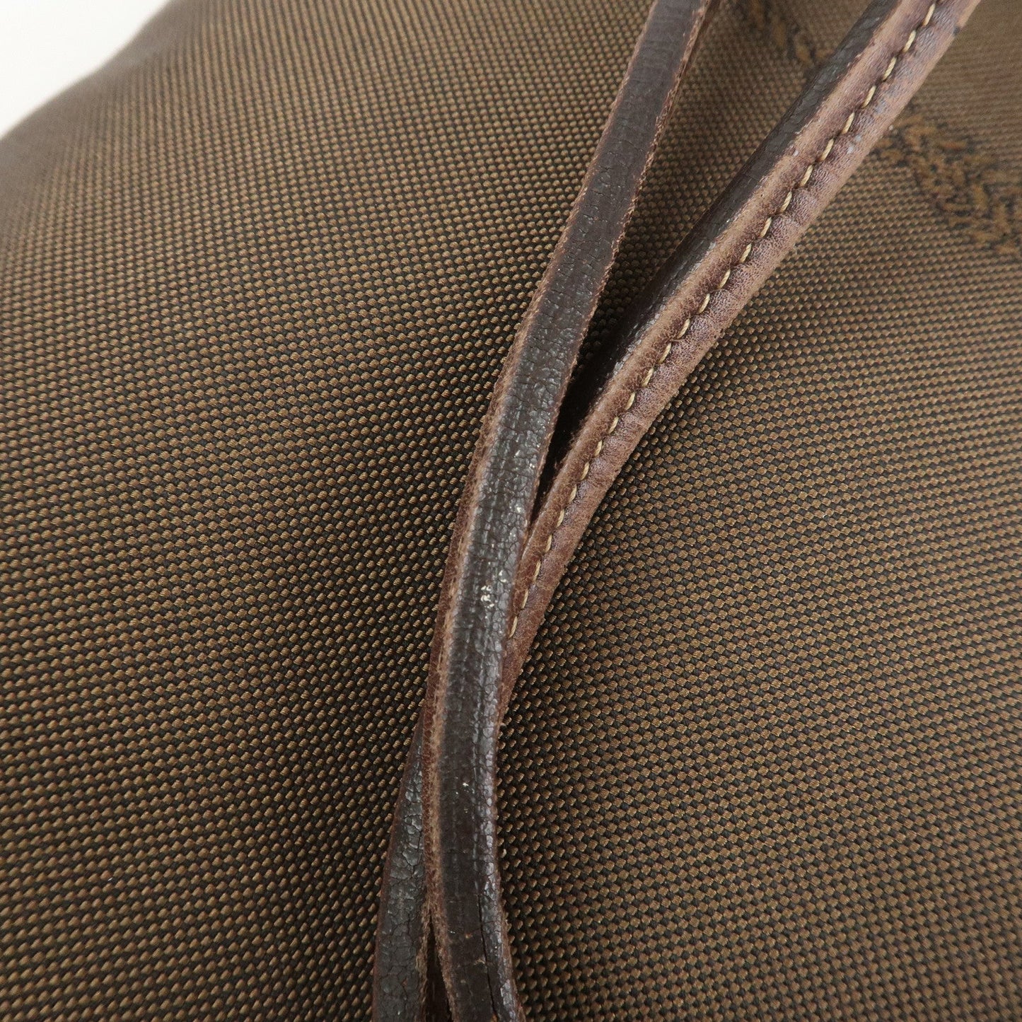 Prada Jacauard Canvas Leather Tote Bag Shoulder Bag Brown BR3579【Pre-order】