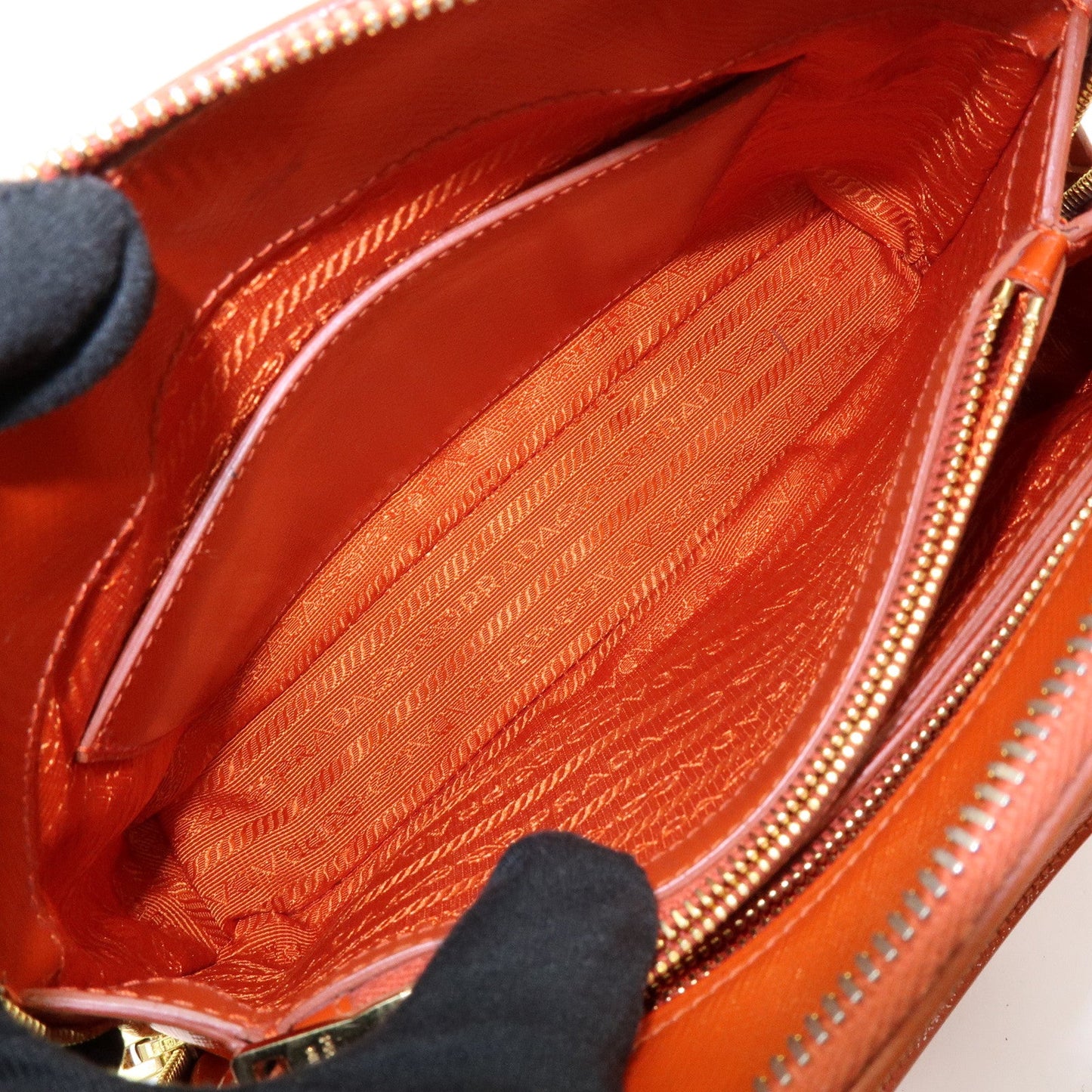 Prada Triangle Logo Patent Leather 2Way Hand Shoulder Bag BL0838【Pre-order】