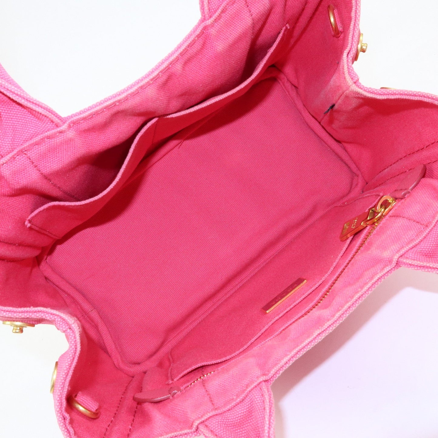 Prada Canapa Mini Canvas 2Way Bag Hand Bag Pink 1BG439【Pre-order】