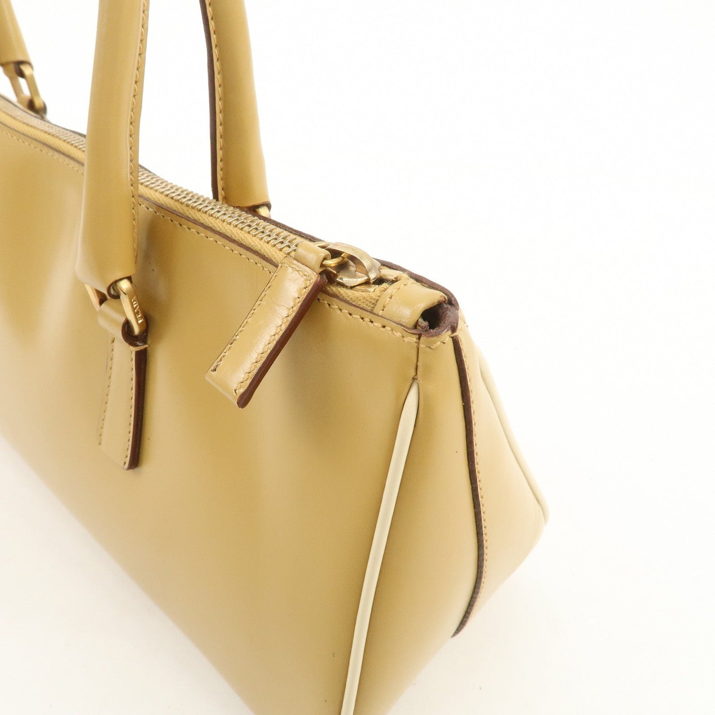 Prada Leather Shoulder Bag Hand Bag Light Brown【Pre-order】