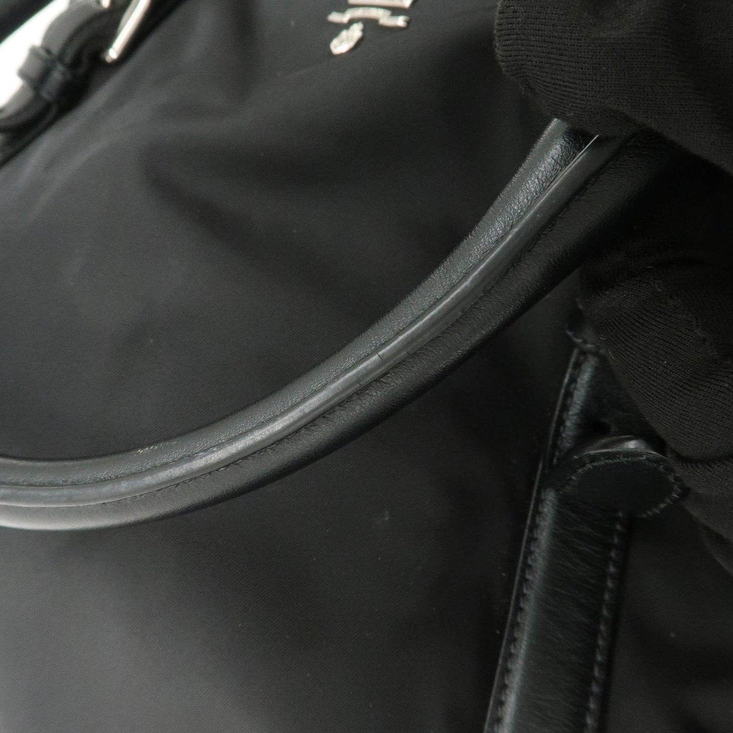 Prada Nylon Leather 2Way Bag Hand Bag Shoulder Bag Black 1BB912【Pre-order】